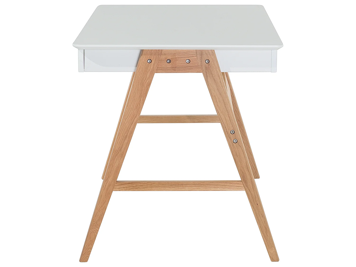 Schreibtisch SHESLAY Weiss 120 cm 70 cm mit Stauraum