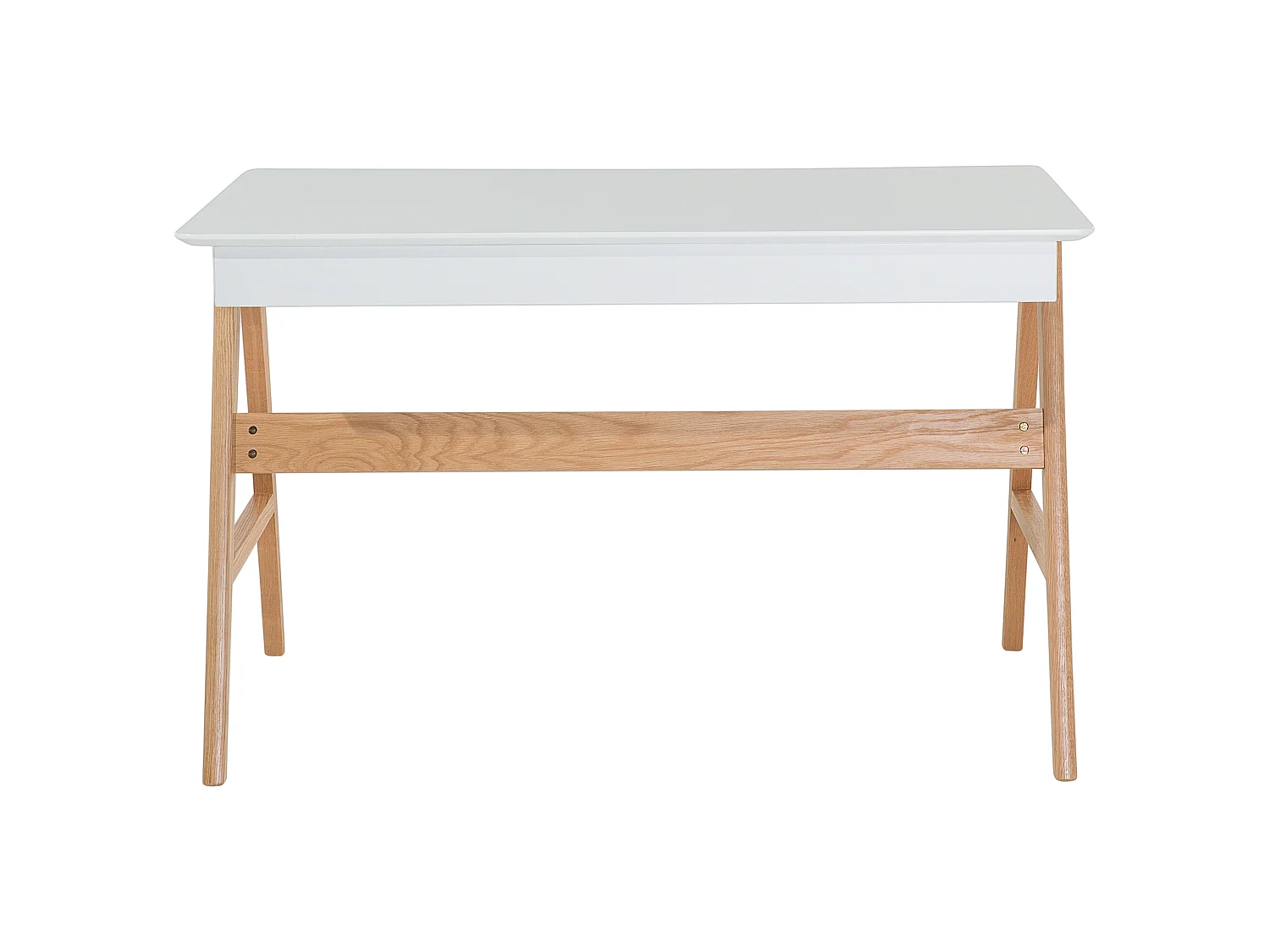 Schreibtisch SHESLAY Weiss 120 cm 70 cm mit Stauraum