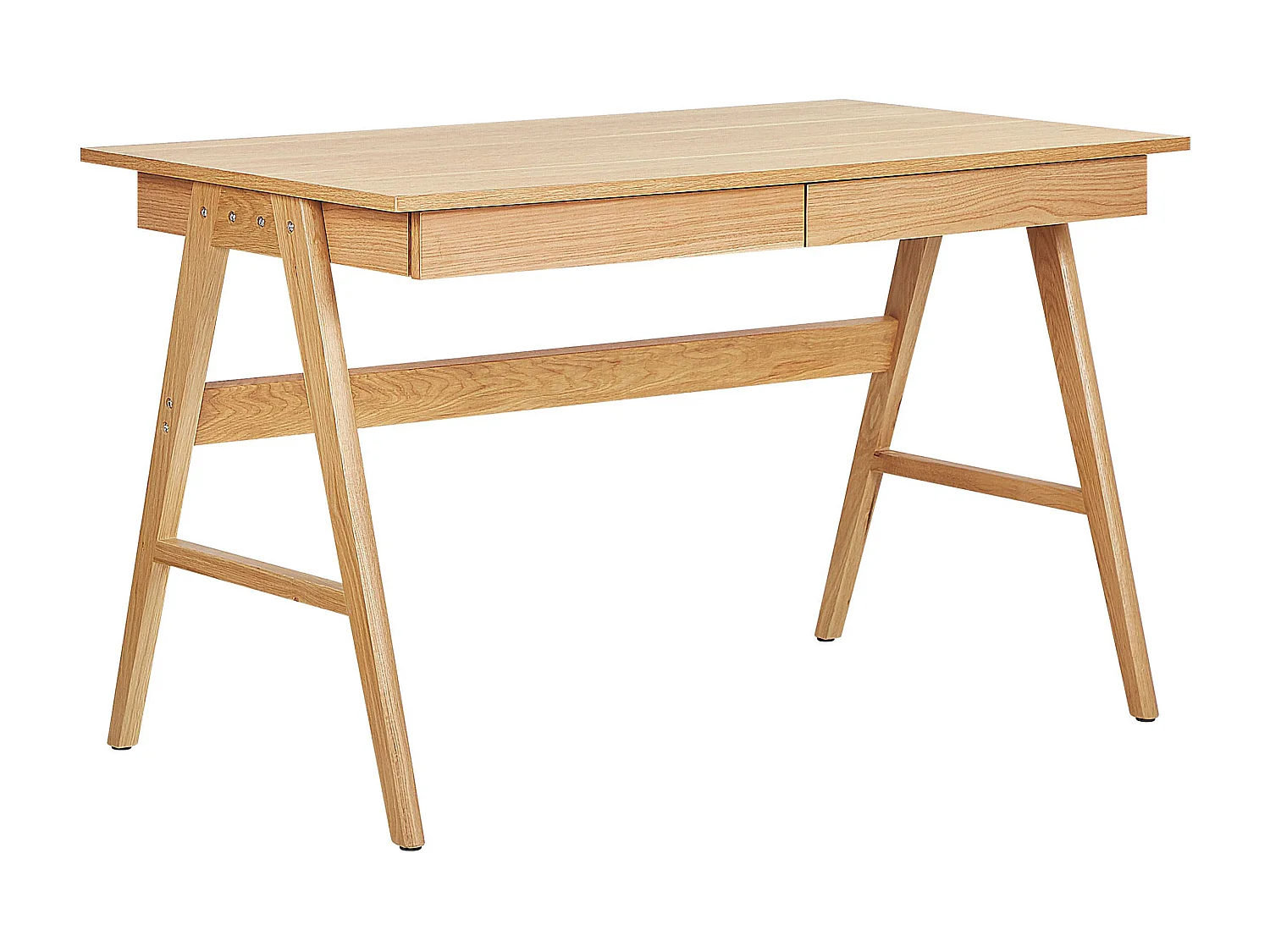 Table de bureau SHESLAY Marron clair 120 cm 70 cm avec rangement