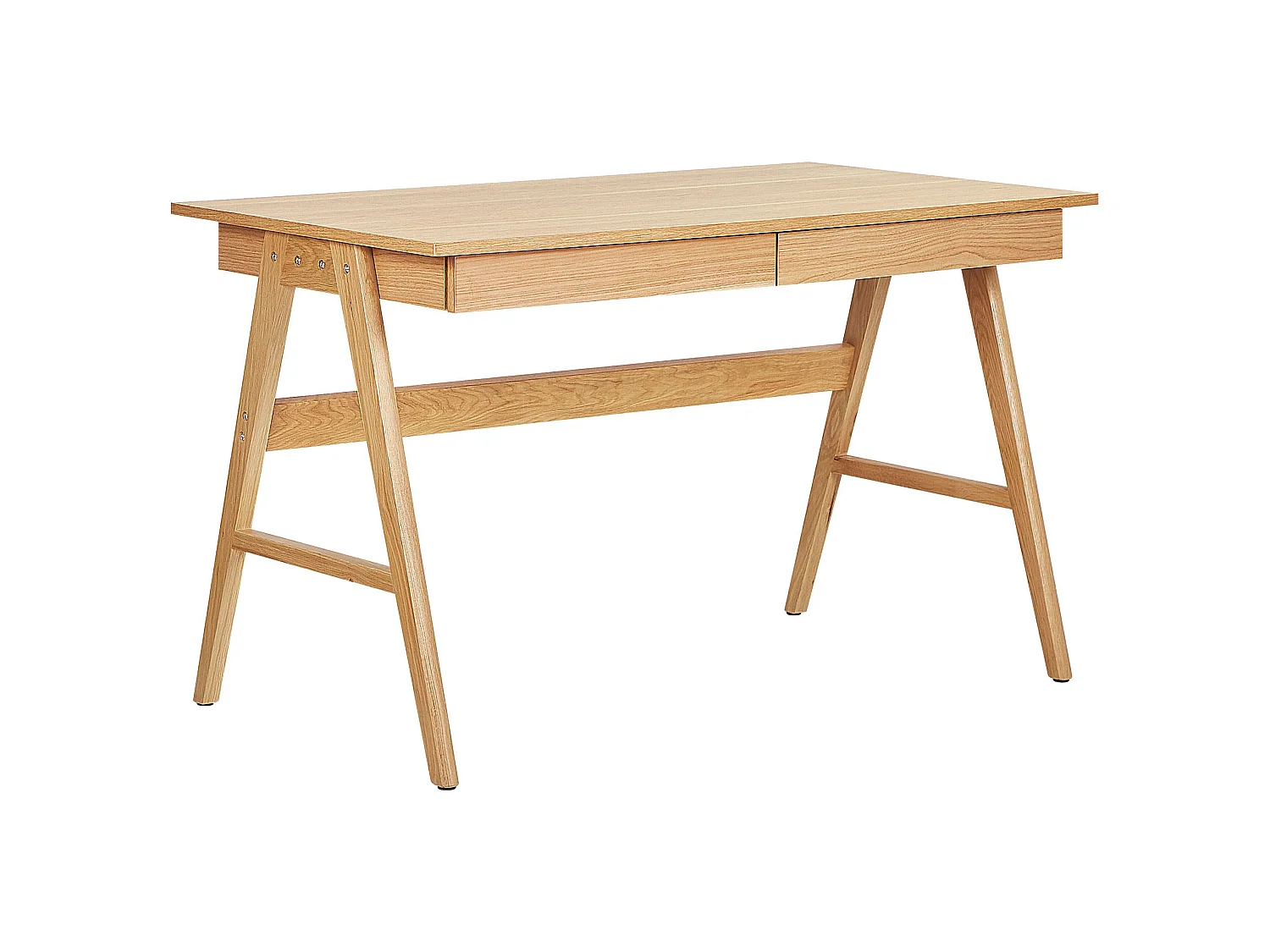 Table de bureau SHESLAY Marron clair 120 cm 70 cm avec rangement