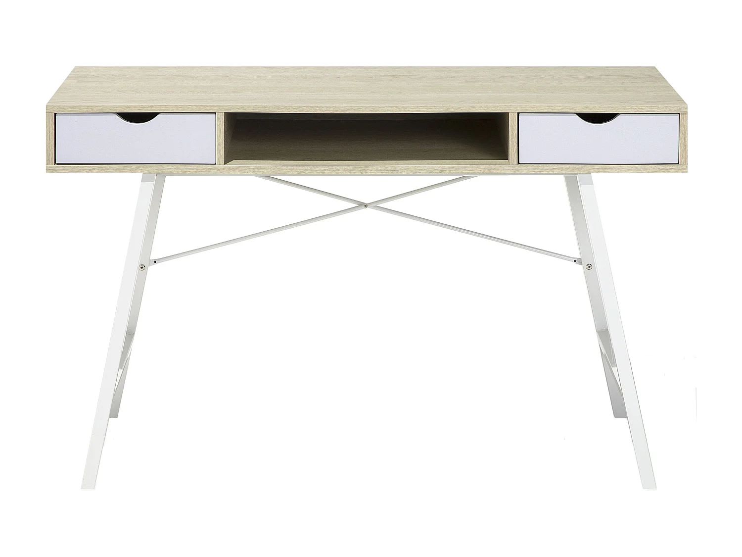 Bureau CLARITA Lichtbruin 120 cm 48 cm met opbergruimte