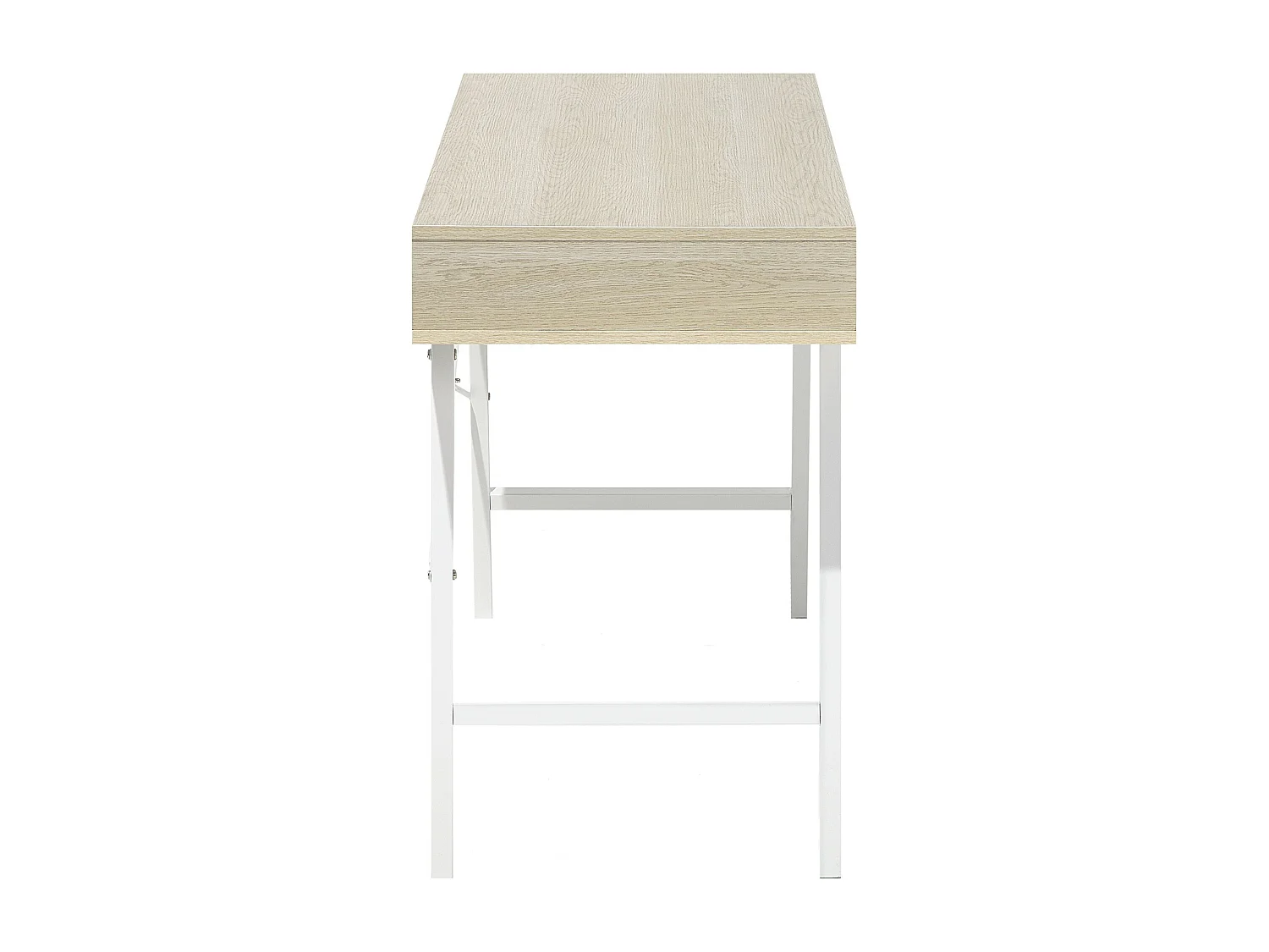 Secretária CLARITA Castanho claro 120 cm 48 cm com arrumação