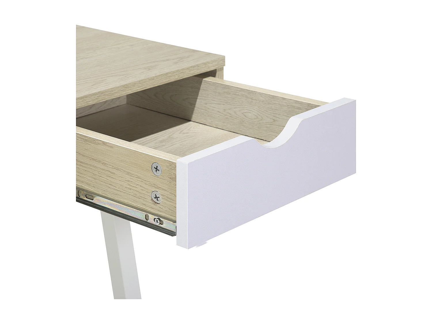 Secretária CLARITA Castanho claro 120 cm 48 cm com arrumação