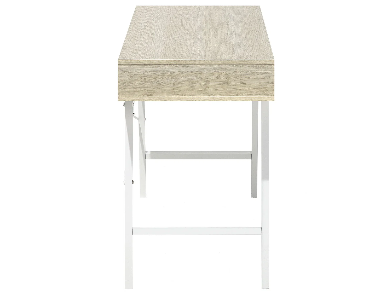 Table de bureau CLARITA Marron clair 120 cm 48 cm avec rangement