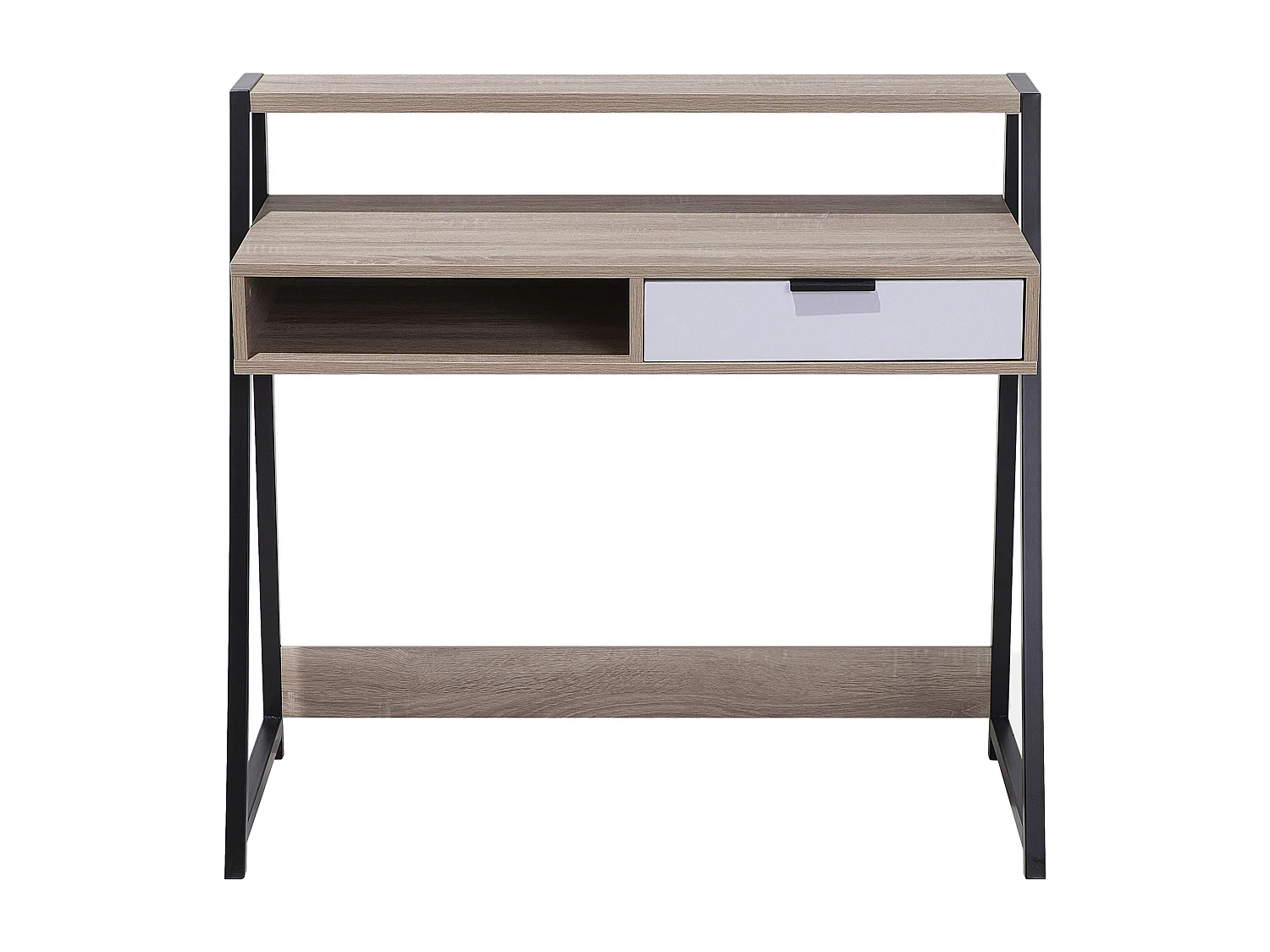 Bureau CALVIN Lichtbruin 100 cm 50 cm met opbergruimte