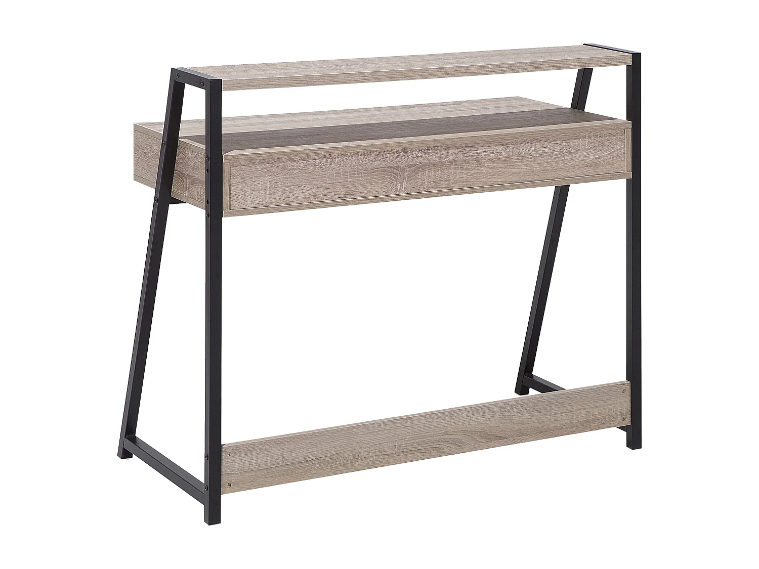 Bureau CALVIN Lichtbruin 100 cm 50 cm met opbergruimte