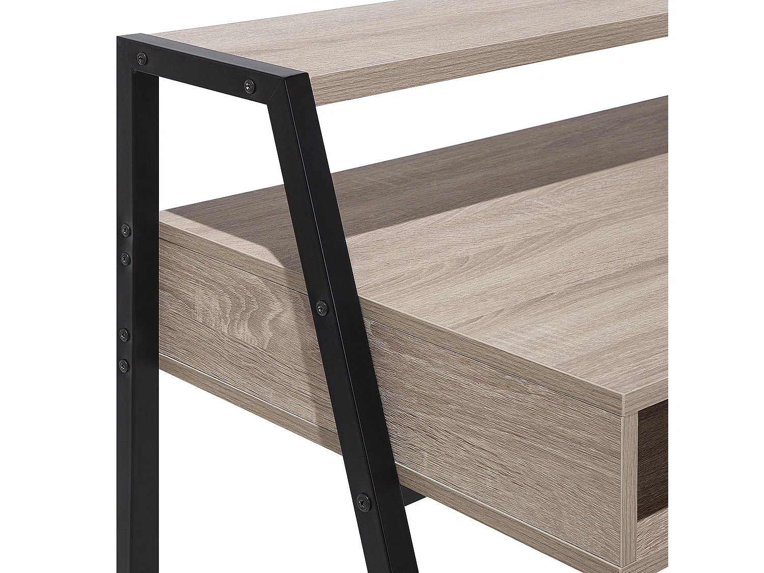 Bureau CALVIN Lichtbruin 100 cm 50 cm met opbergruimte