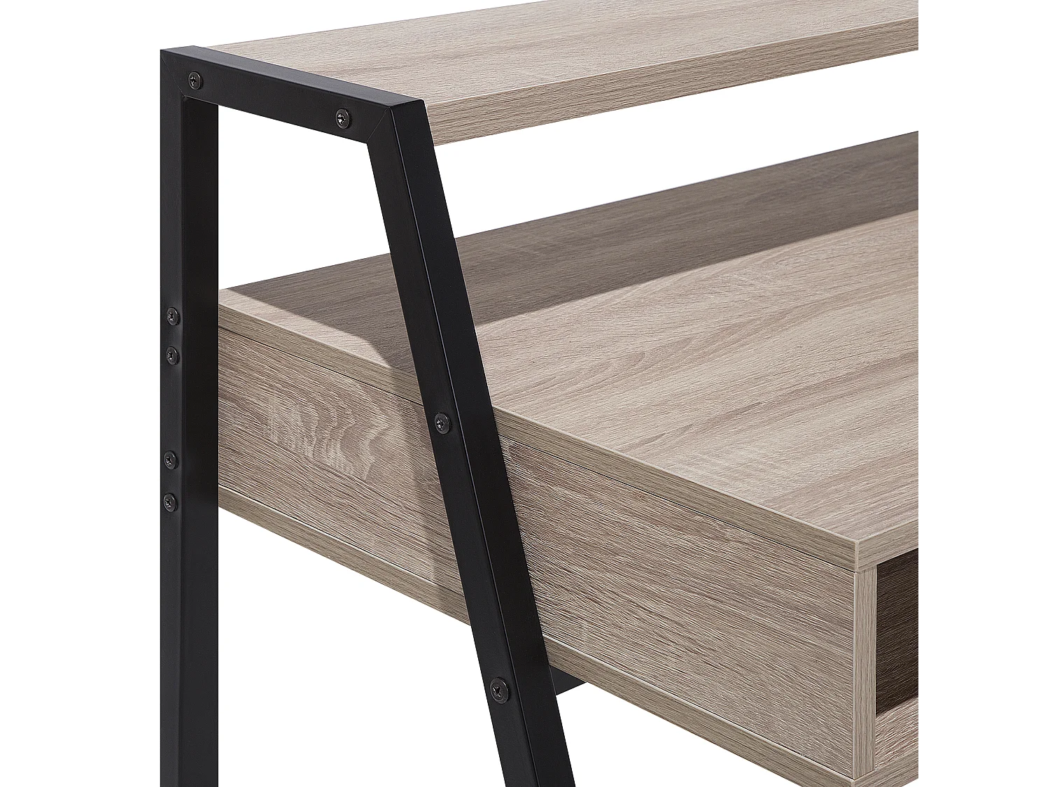 Bureau CALVIN Lichtbruin 100 cm 50 cm met opbergruimte