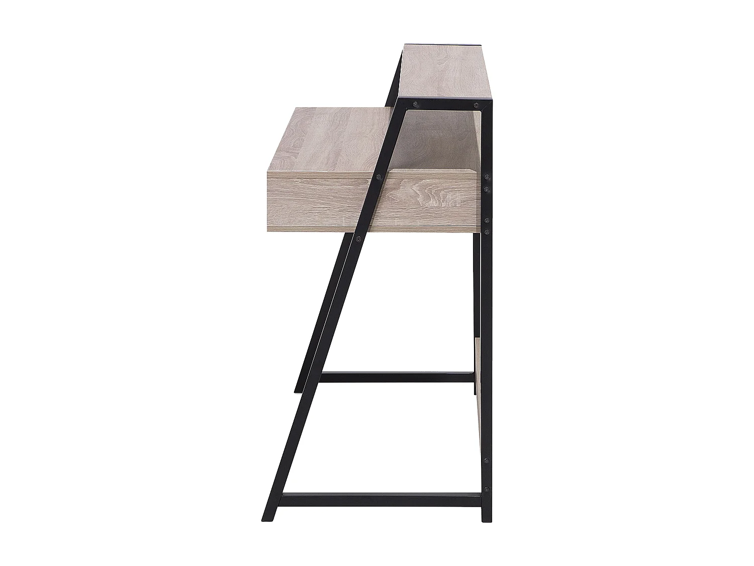 Secretária CALVIN Castanho claro 100 cm 50 cm com arrumação