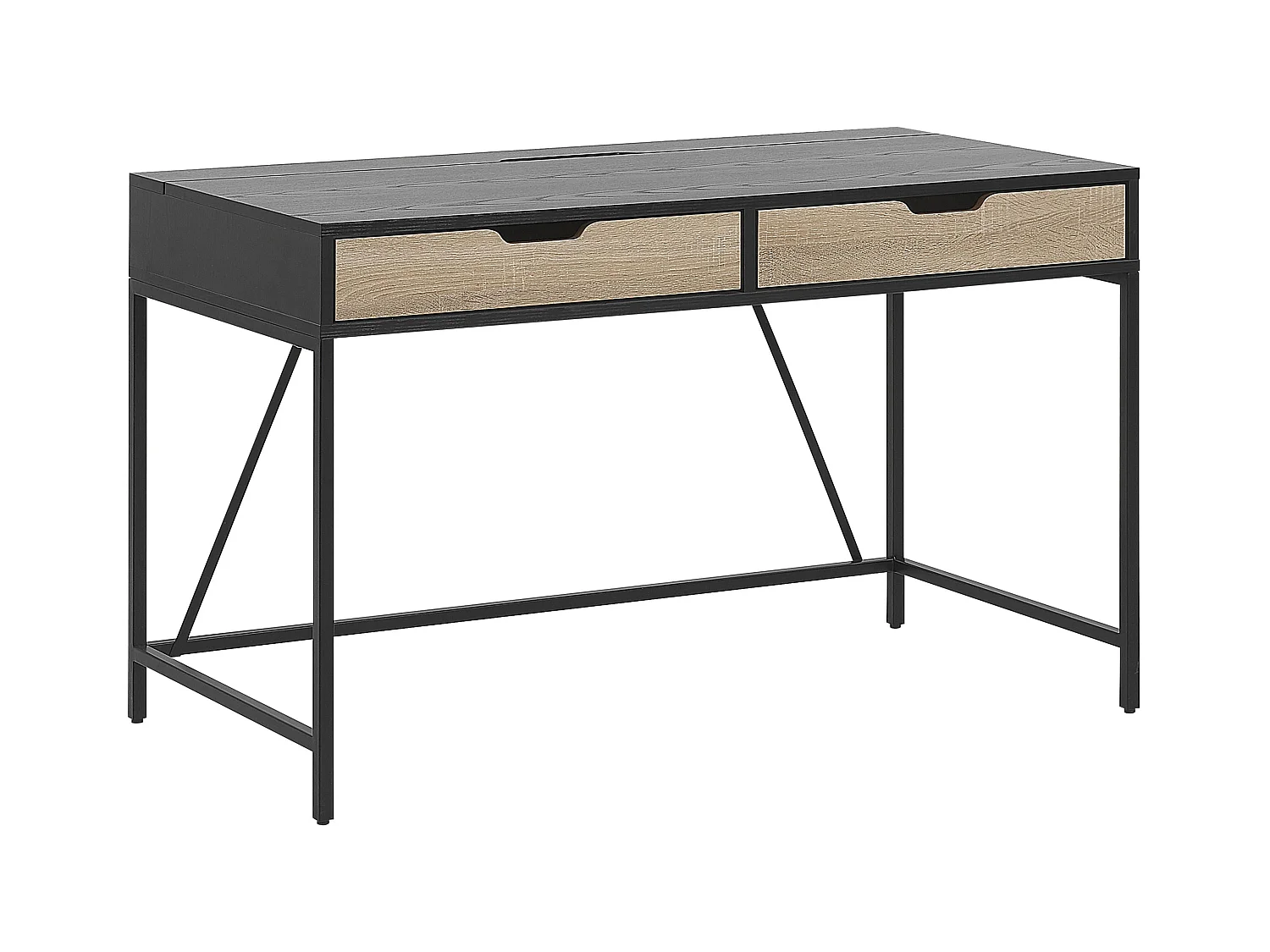 Table de bureau JENA Noir 120 cm 60 cm avec rangement