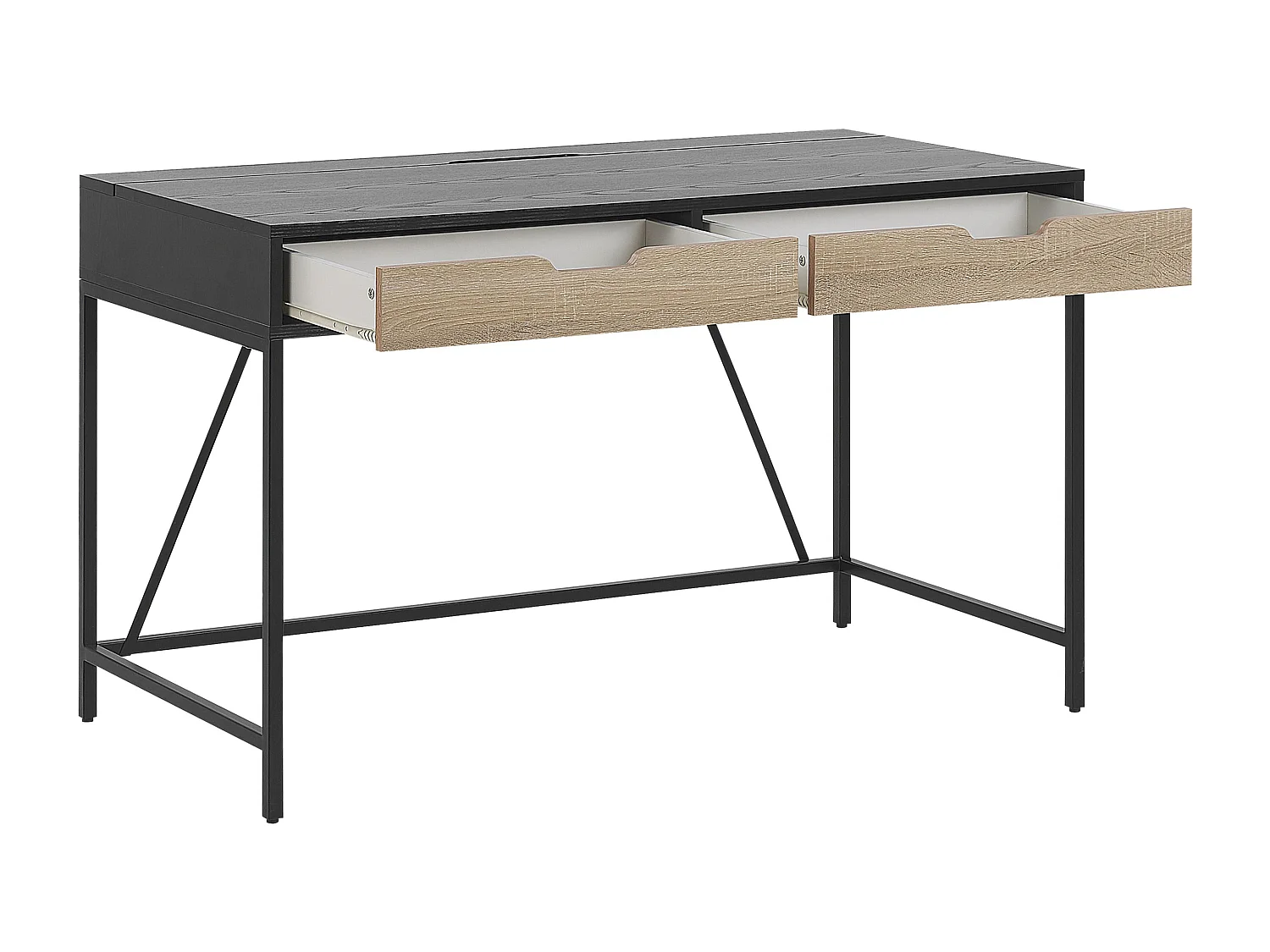 Escritorio JENA Negro 120 cm 60 cm con almacenaje