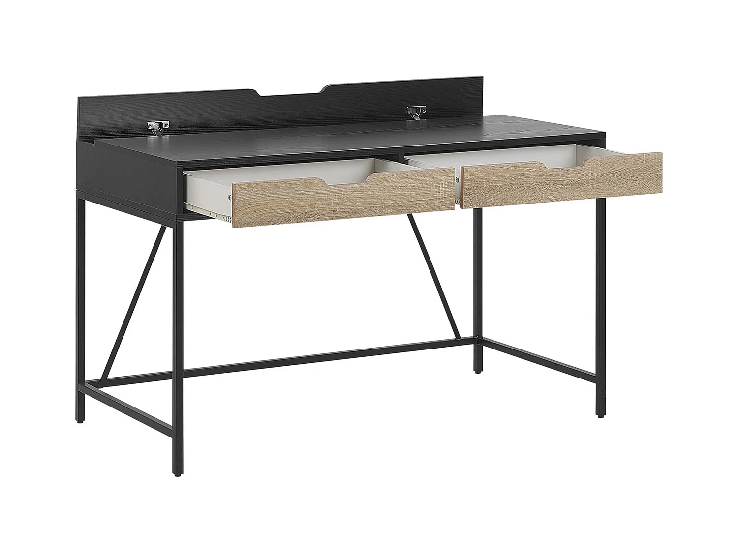 Escritorio JENA Negro 120 cm 60 cm con almacenaje