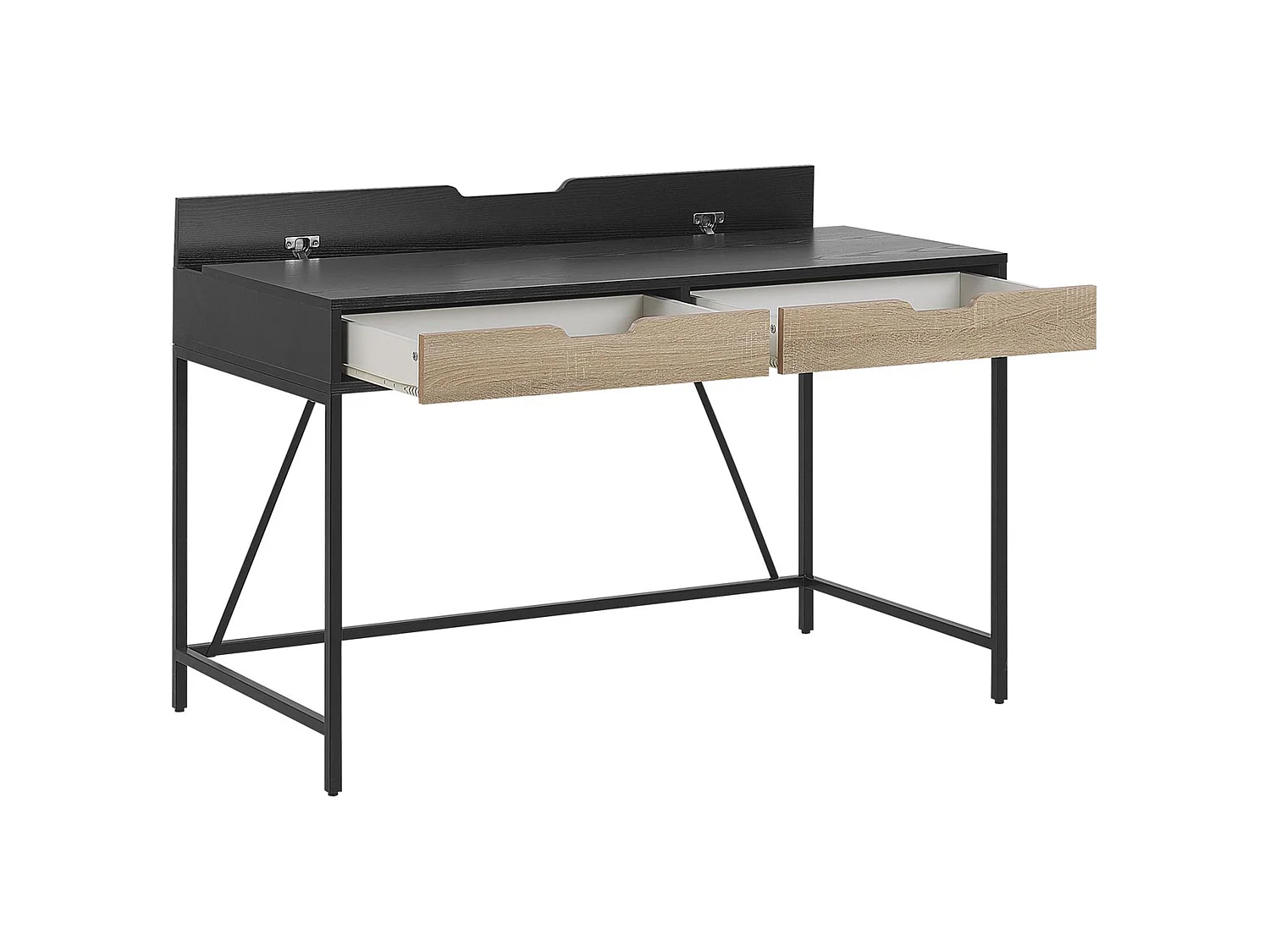 Table de bureau JENA Noir 120 cm 60 cm avec rangement