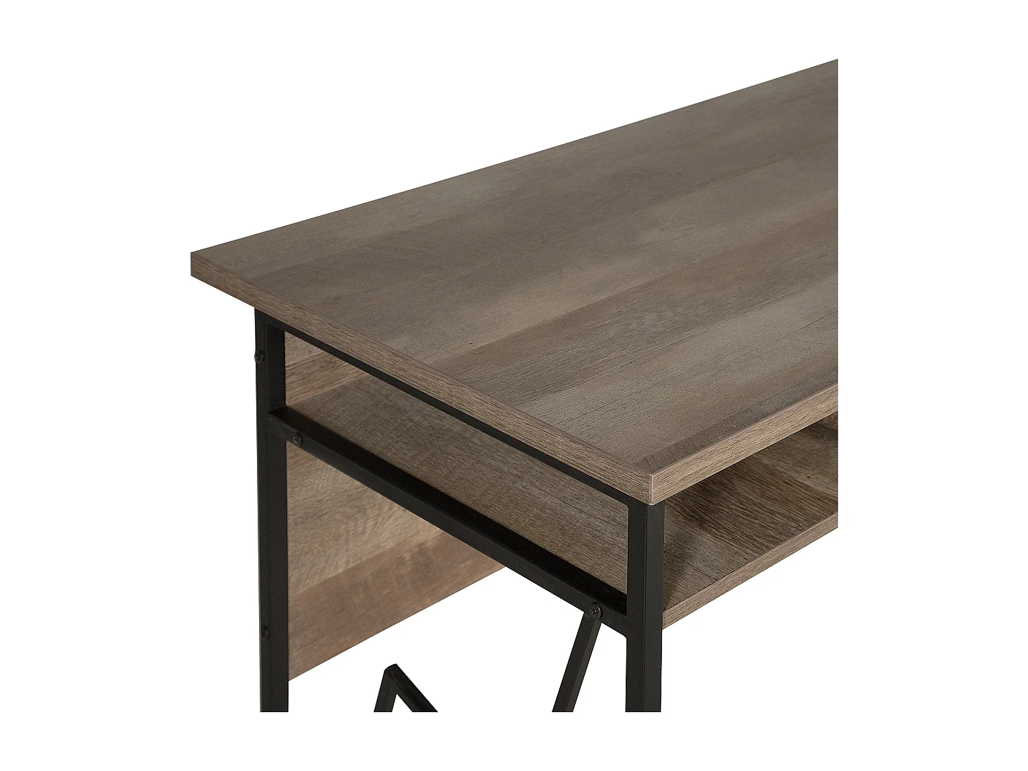 Escritorio FORRES Marrón/Negro 120 cm 60 cm