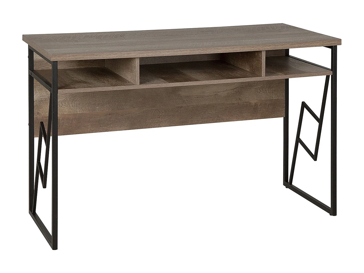 Table de bureau FORRES Marron/noir 120 cm 60 cm