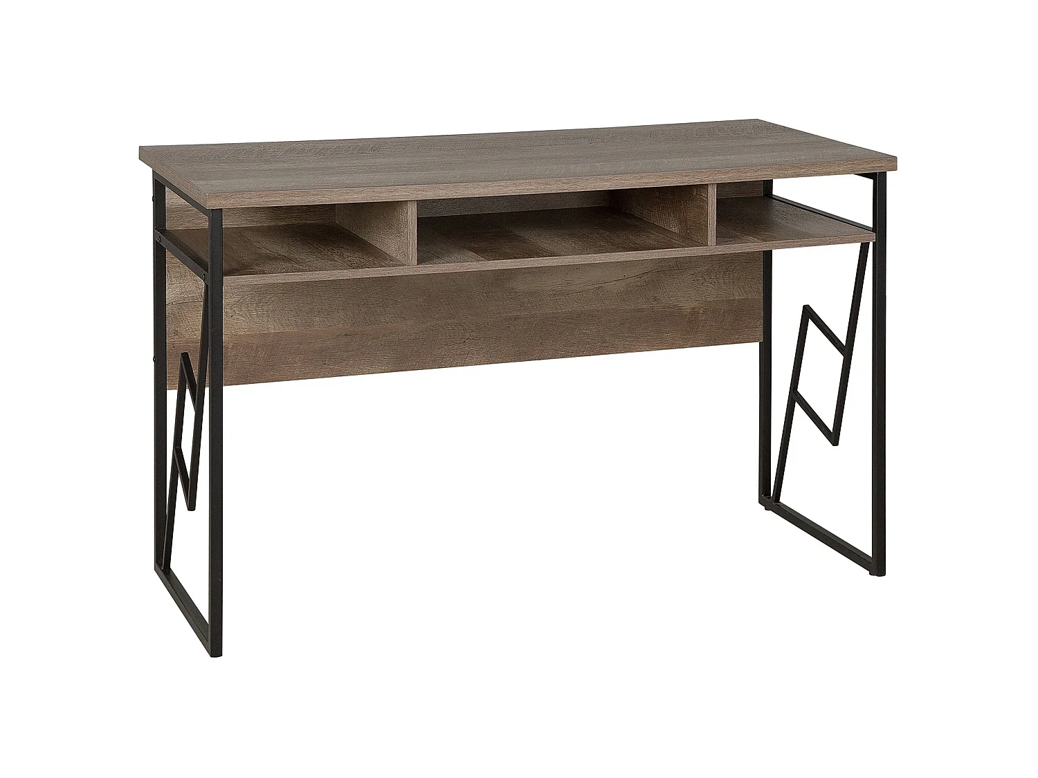 Schreibtisch FORRES Braun / Schwarz 120 cm 60 cm