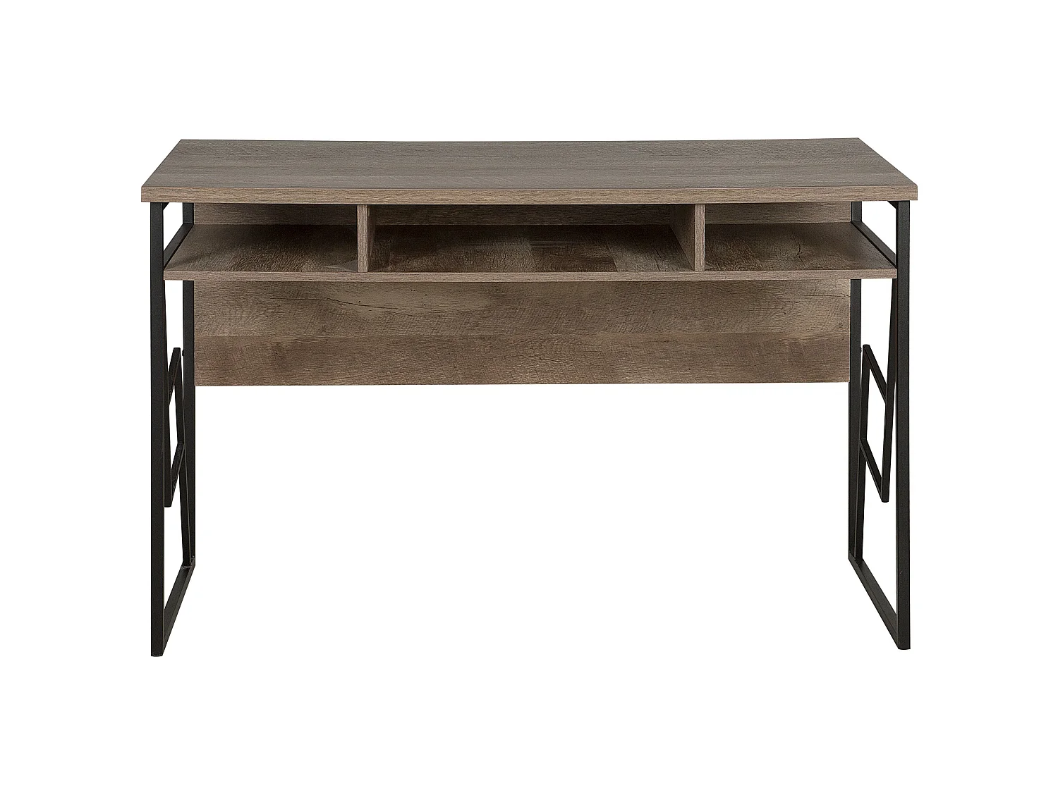Schreibtisch FORRES Braun / Schwarz 120 cm 60 cm