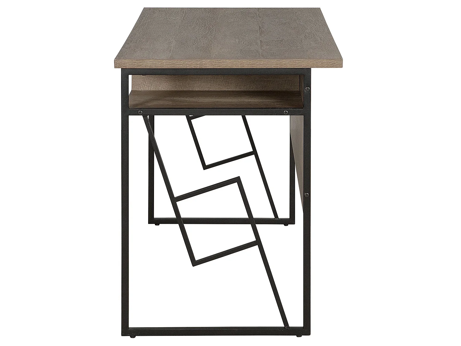 Schreibtisch FORRES Braun / Schwarz 120 cm 60 cm
