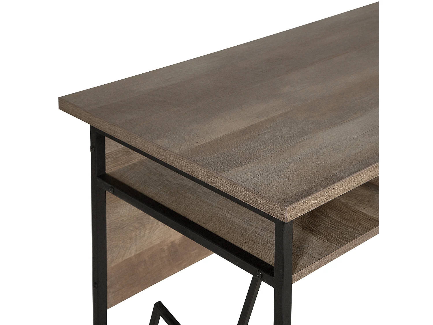 Schreibtisch FORRES Braun / Schwarz 120 cm 60 cm