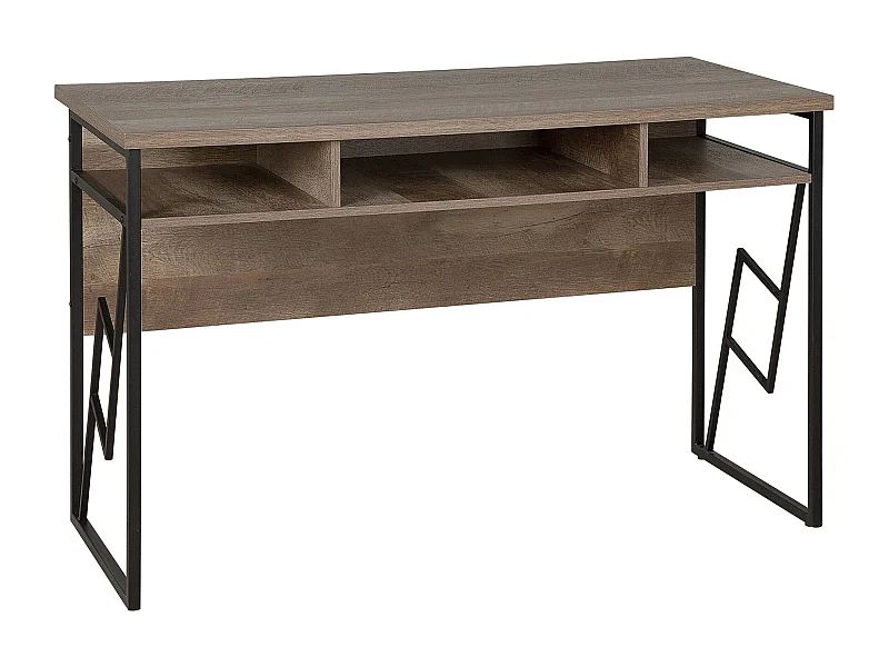 Table de bureau FORRES Marron/noir 120 cm 60 cm