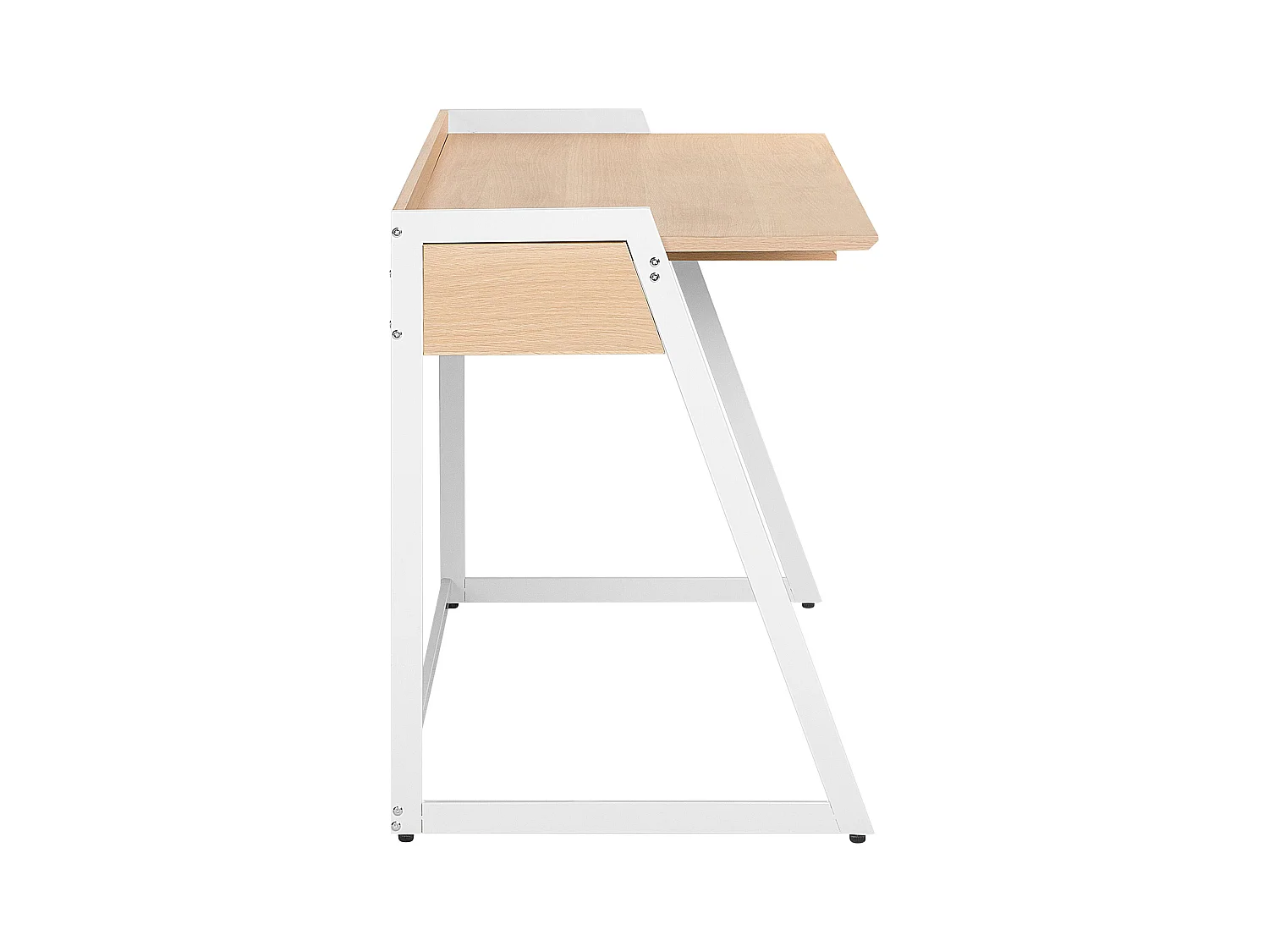 Biurko z szufladą 120 x 60 cm jasne drewno QUITO