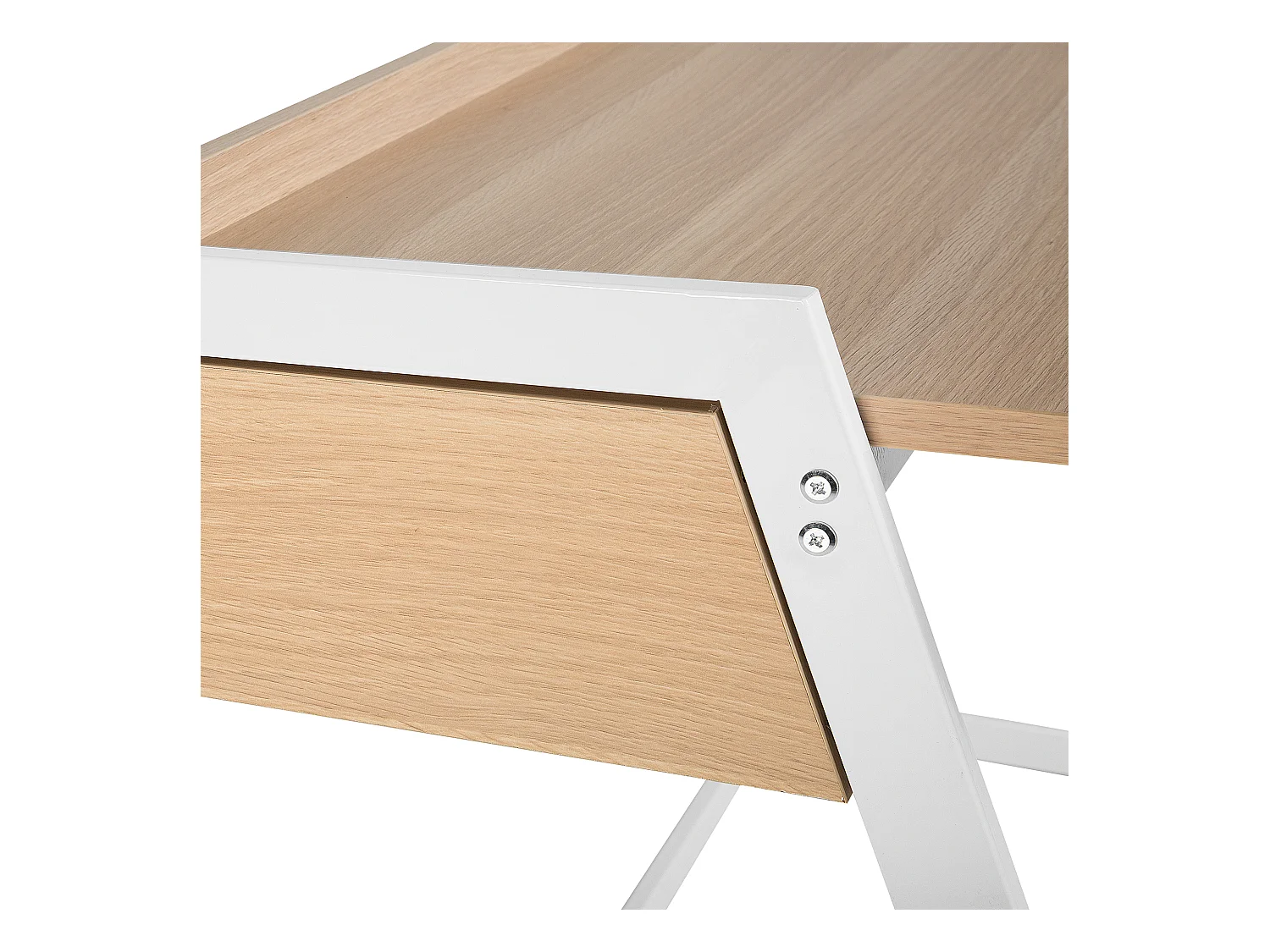 Biurko z szufladą 120 x 60 cm jasne drewno QUITO