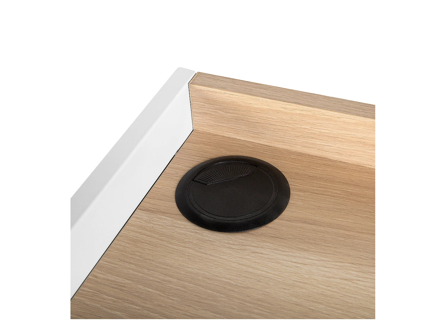 Biurko z szufladą 120 x 60 cm jasne drewno QUITO