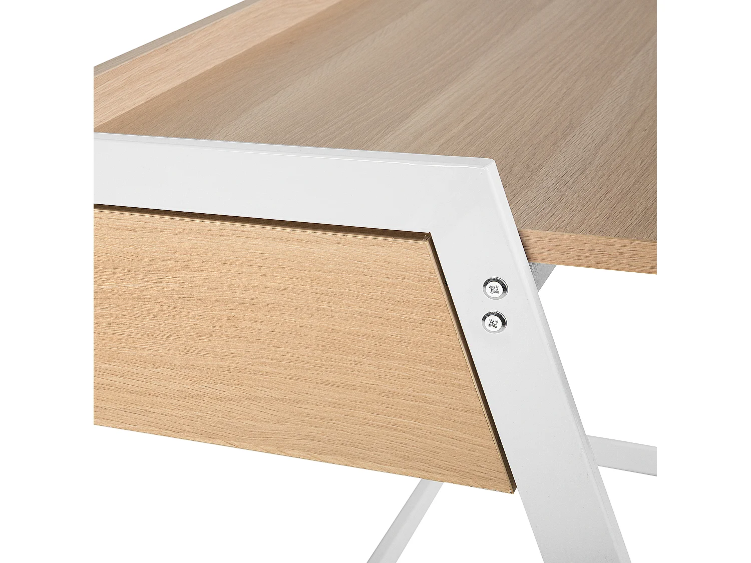 Table de bureau QUITO Blanc 120 cm 60 cm avec rangement
