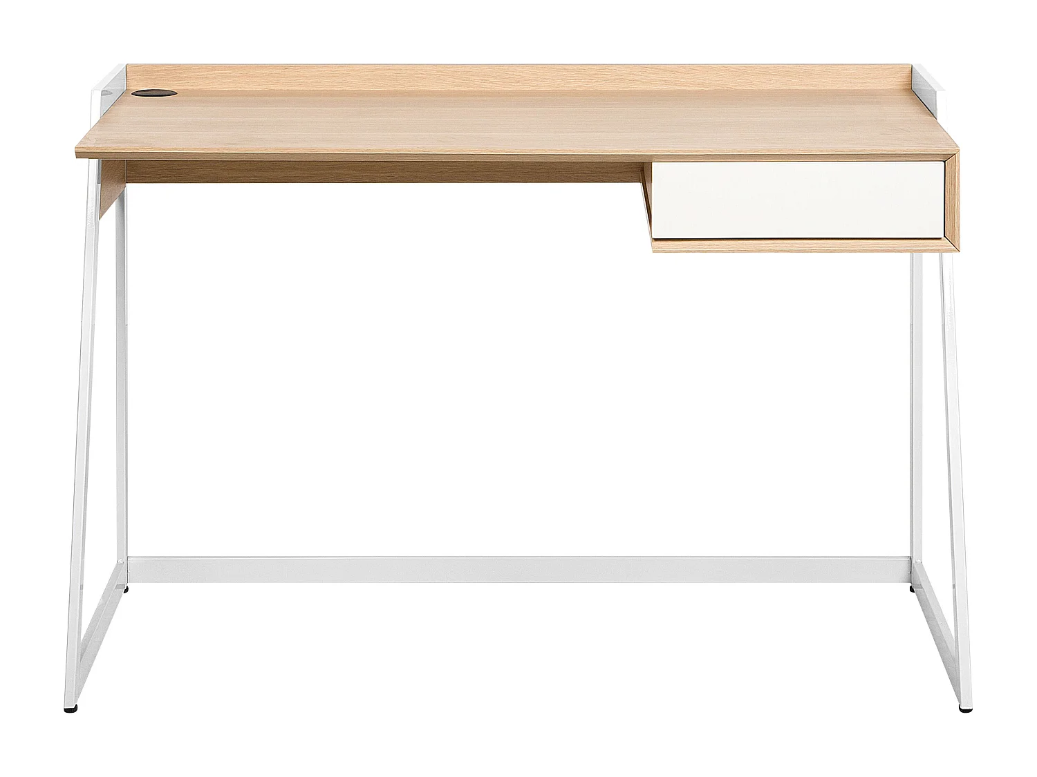 Table de bureau QUITO Blanc 120 cm 60 cm avec rangement