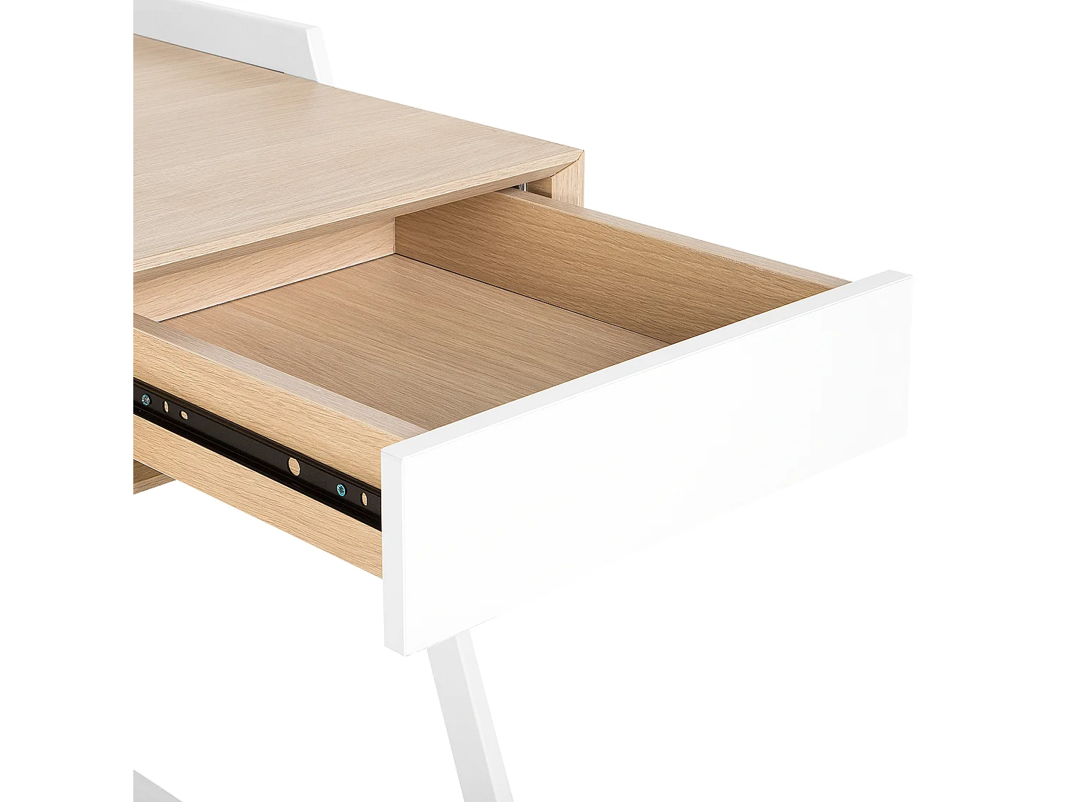 Table de bureau QUITO Blanc 120 cm 60 cm avec rangement