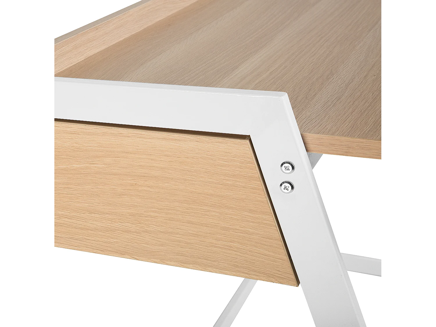 Table de bureau QUITO Blanc 120 cm 60 cm avec rangement