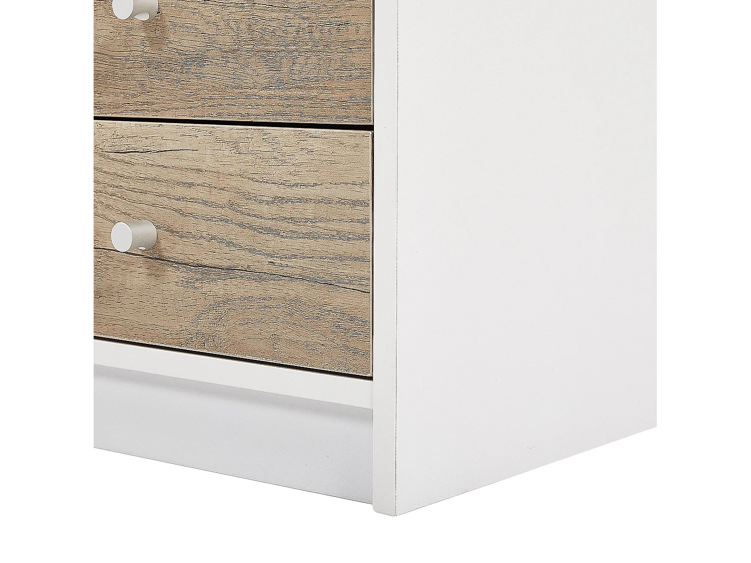 Table de bureau HEBER Marron/blanc 140 cm 60 cm avec rangement