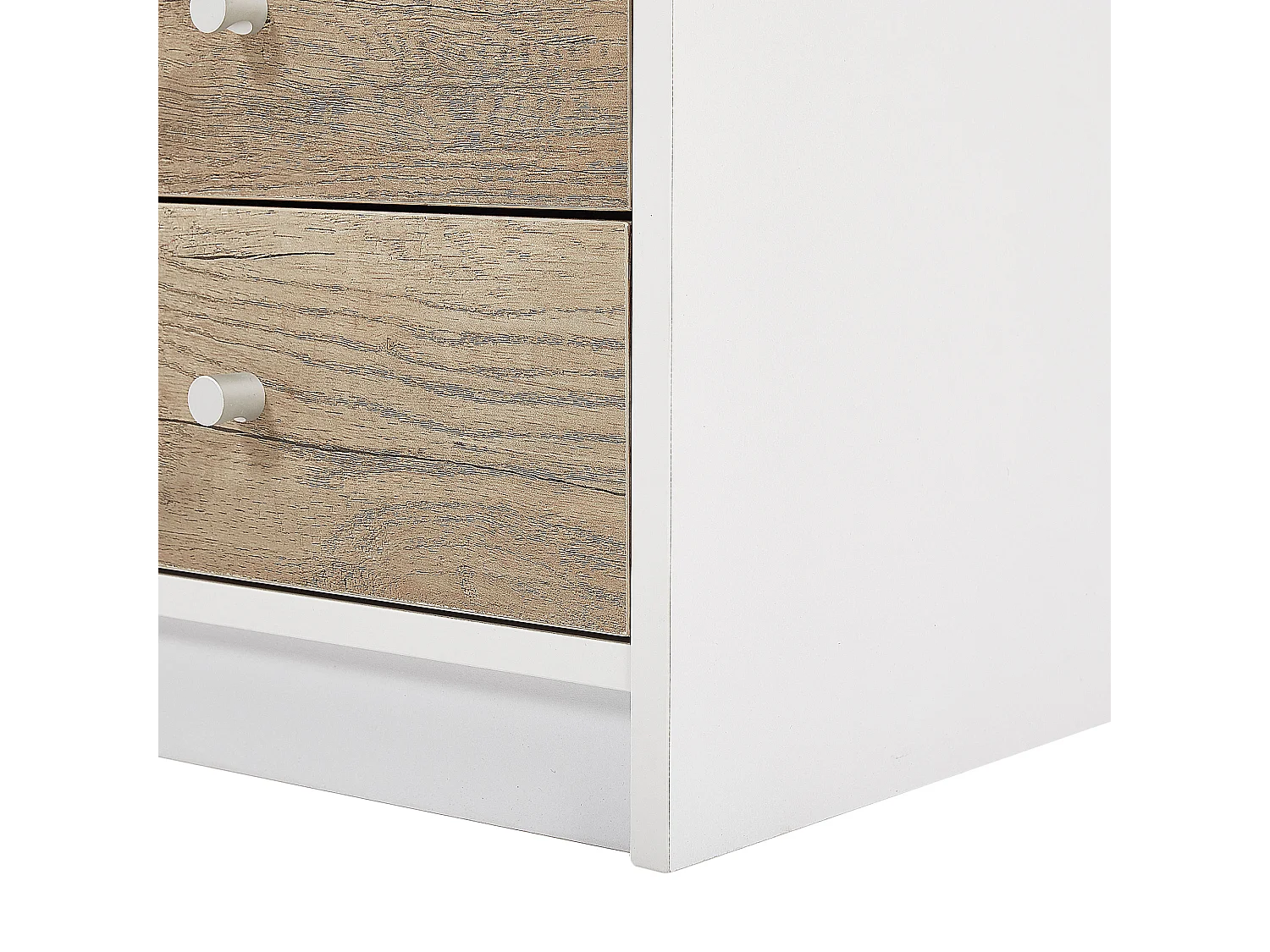 Bureau HEBER Bruin/wit 140 cm 60 cm met opbergruimte