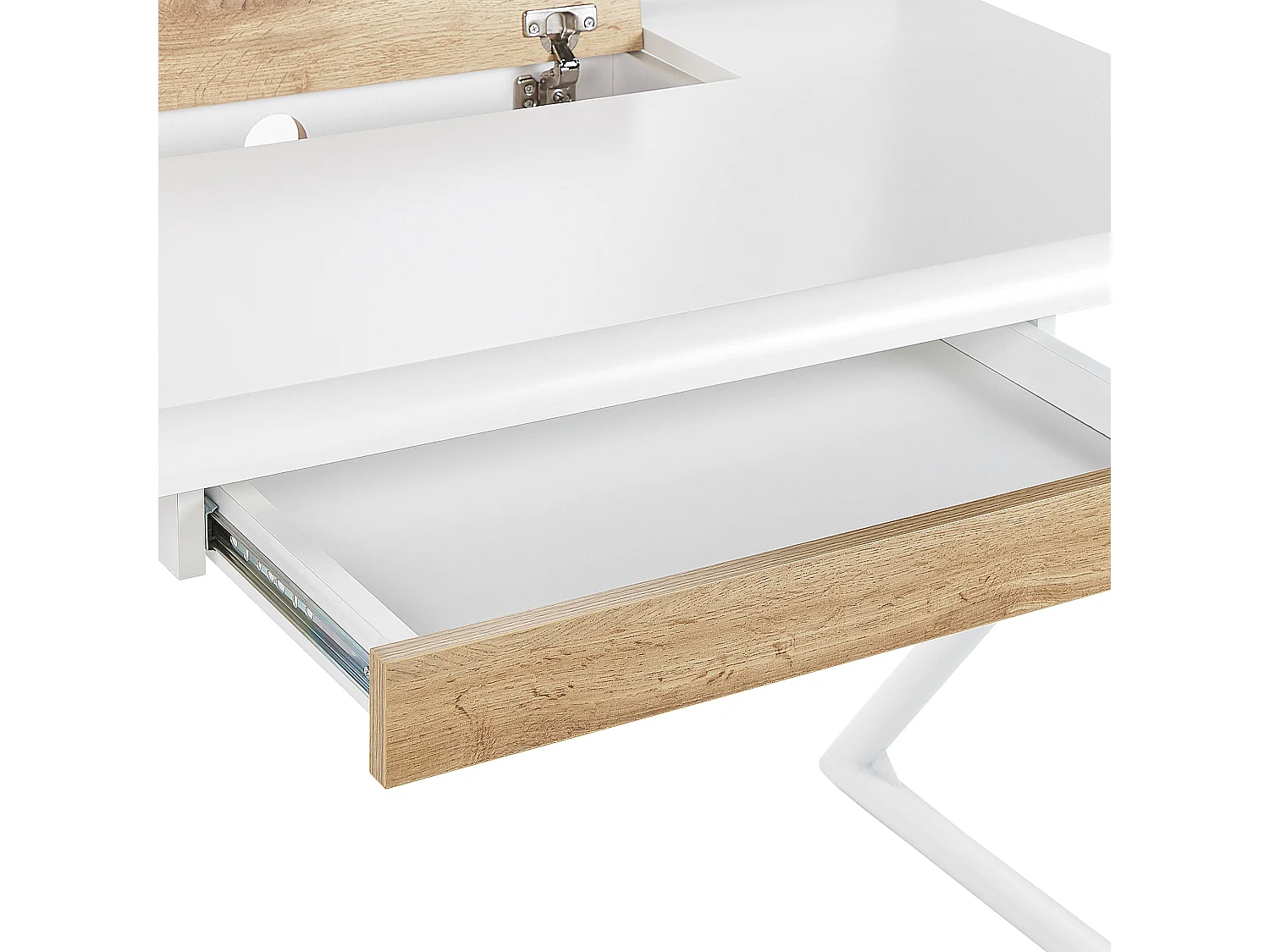 Secretária FOCUS Branco 120 cm 60 cm com arrumação