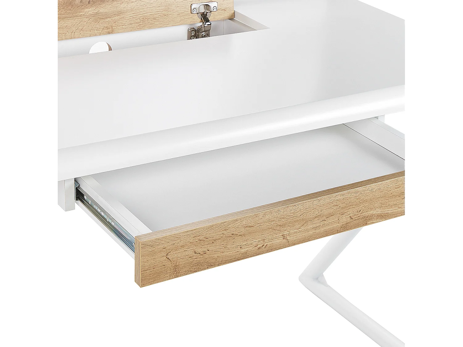 Bureau FOCUS Wit 120 cm 60 cm met opbergruimte