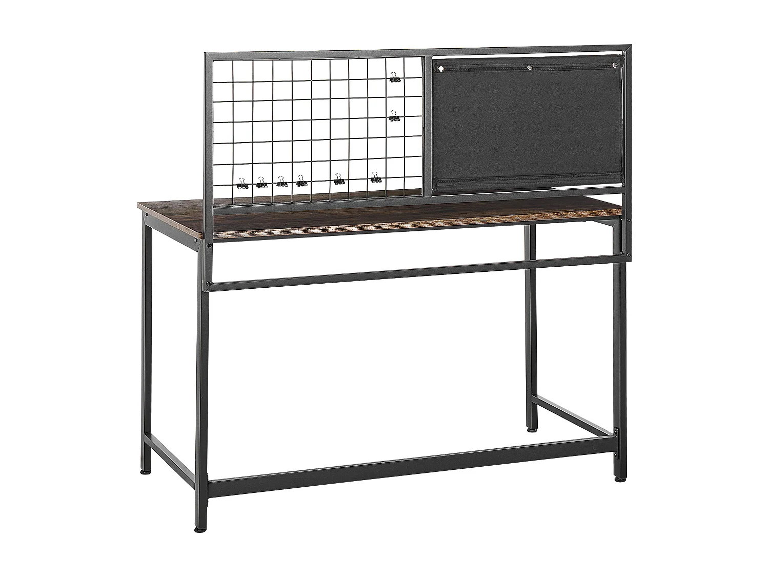 Escritorio con panel de notas VINCE Negro 118 cm 60 cm