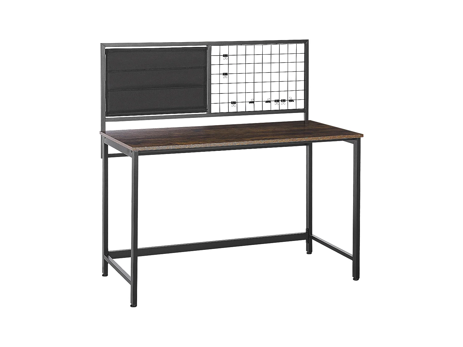 Bureau avec tableau de notes VINCE Noir 118 cm 60 cm