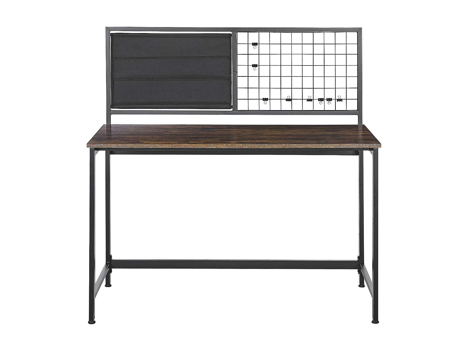 Bureau avec tableau de notes VINCE Noir 118 cm 60 cm