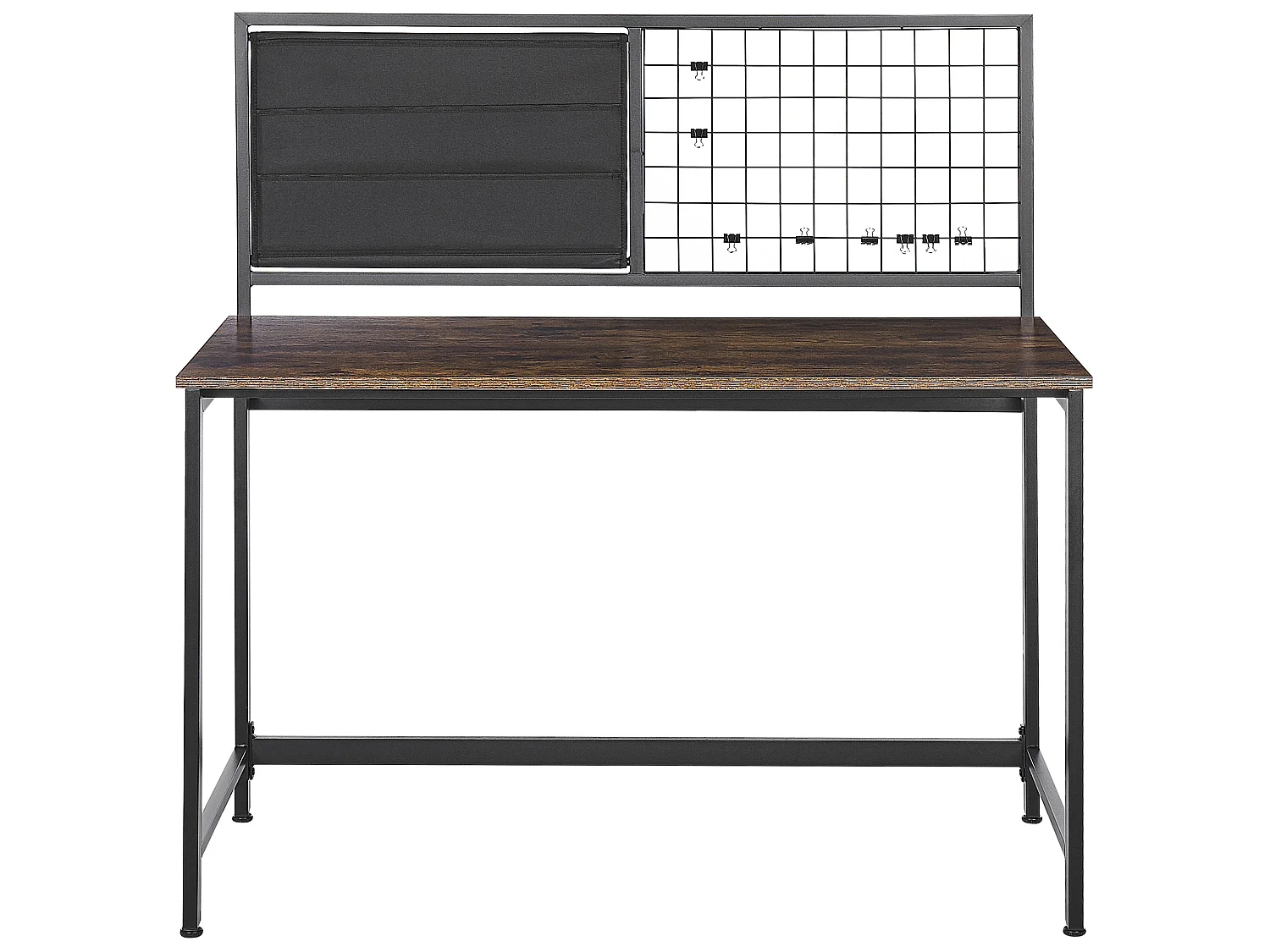 Scrivania con organizer VINCE Nero 118 cm 60 cm