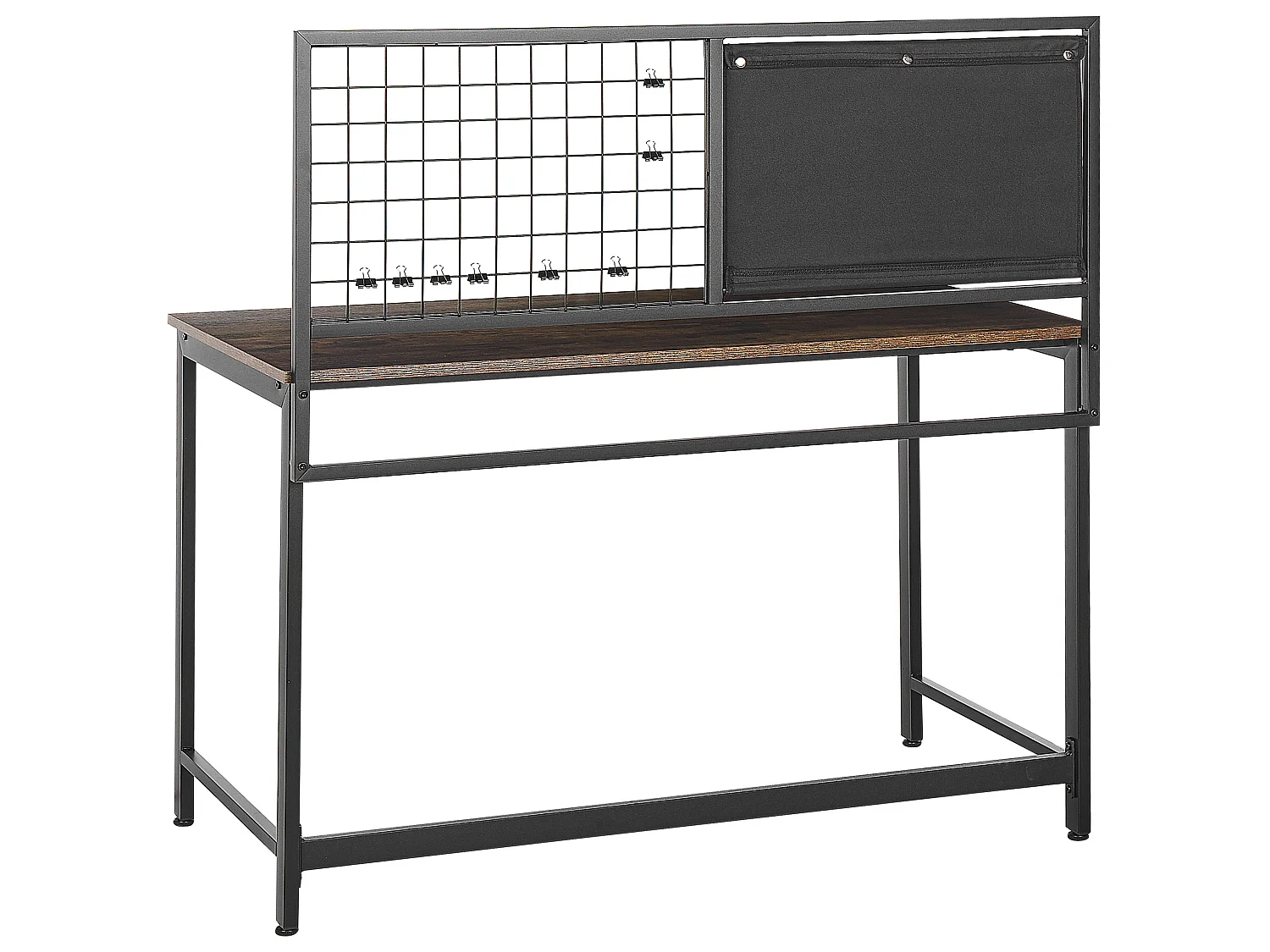 Scrivania con organizer VINCE Nero 118 cm 60 cm