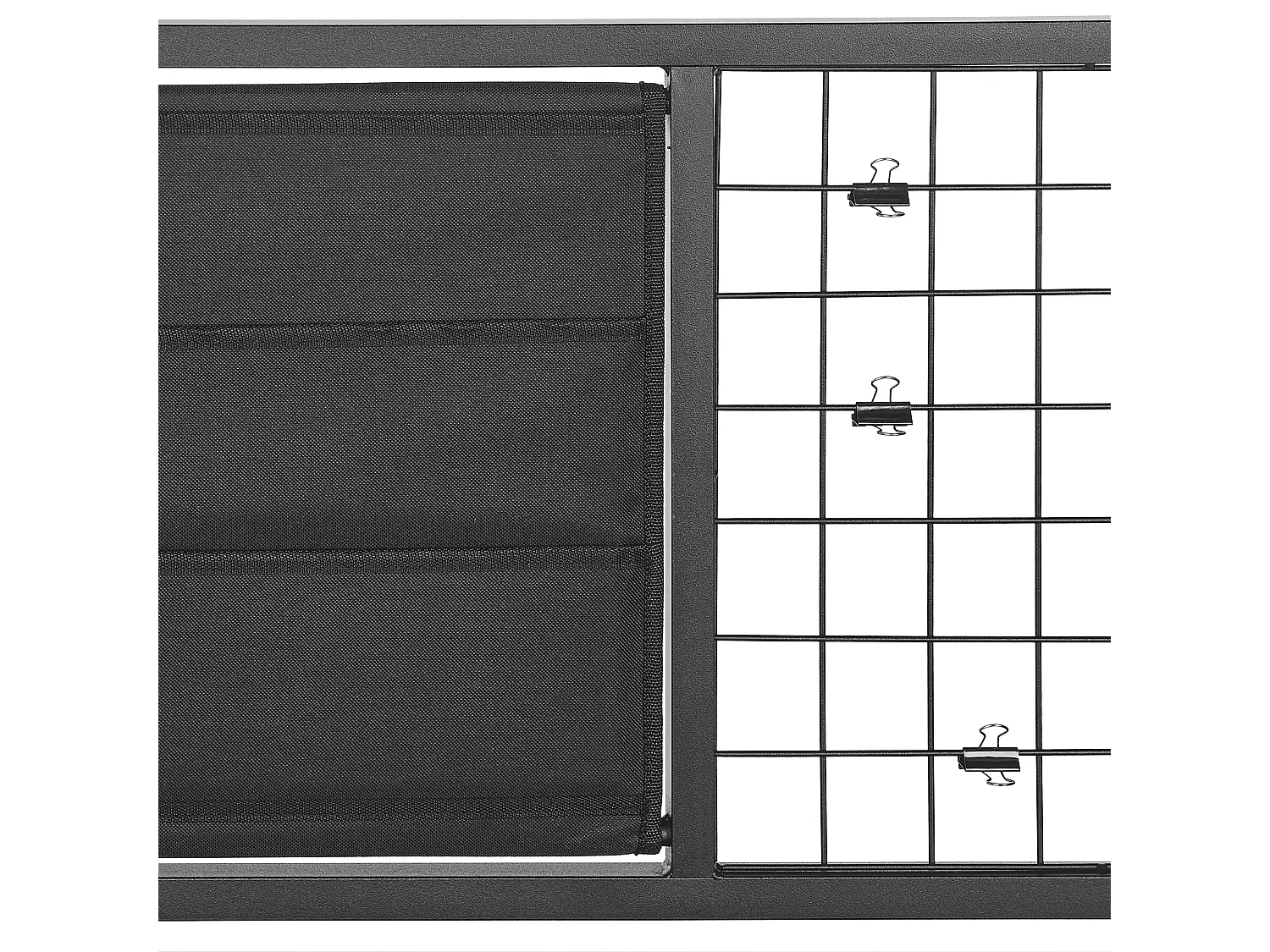 Scrivania con organizer VINCE Nero 118 cm 60 cm