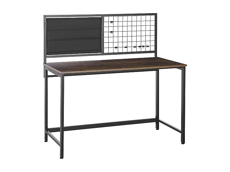 Bureau avec tableau de notes VINCE Noir 118 cm 60 cm