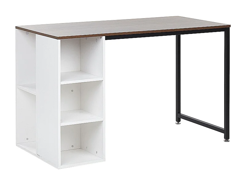 Schreibtisch DESE Braun / Weiss 120 cm 60 cm