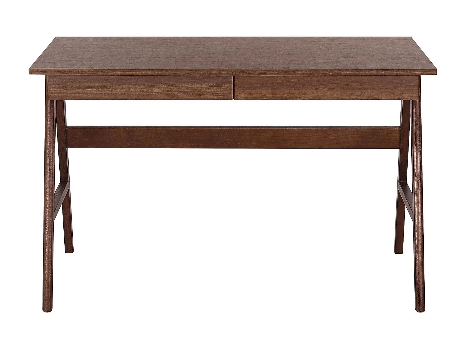 Secretária SHESLAY Castanho escuro 120 cm 70 cm com arrumação