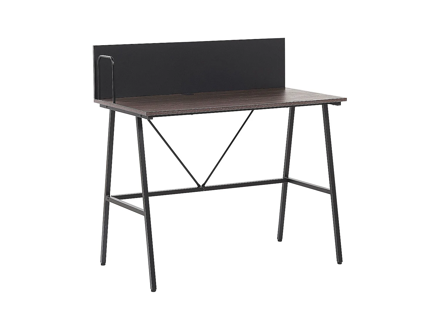 Table de bureau HASTINGS Marron/noir 100 cm 52 cm