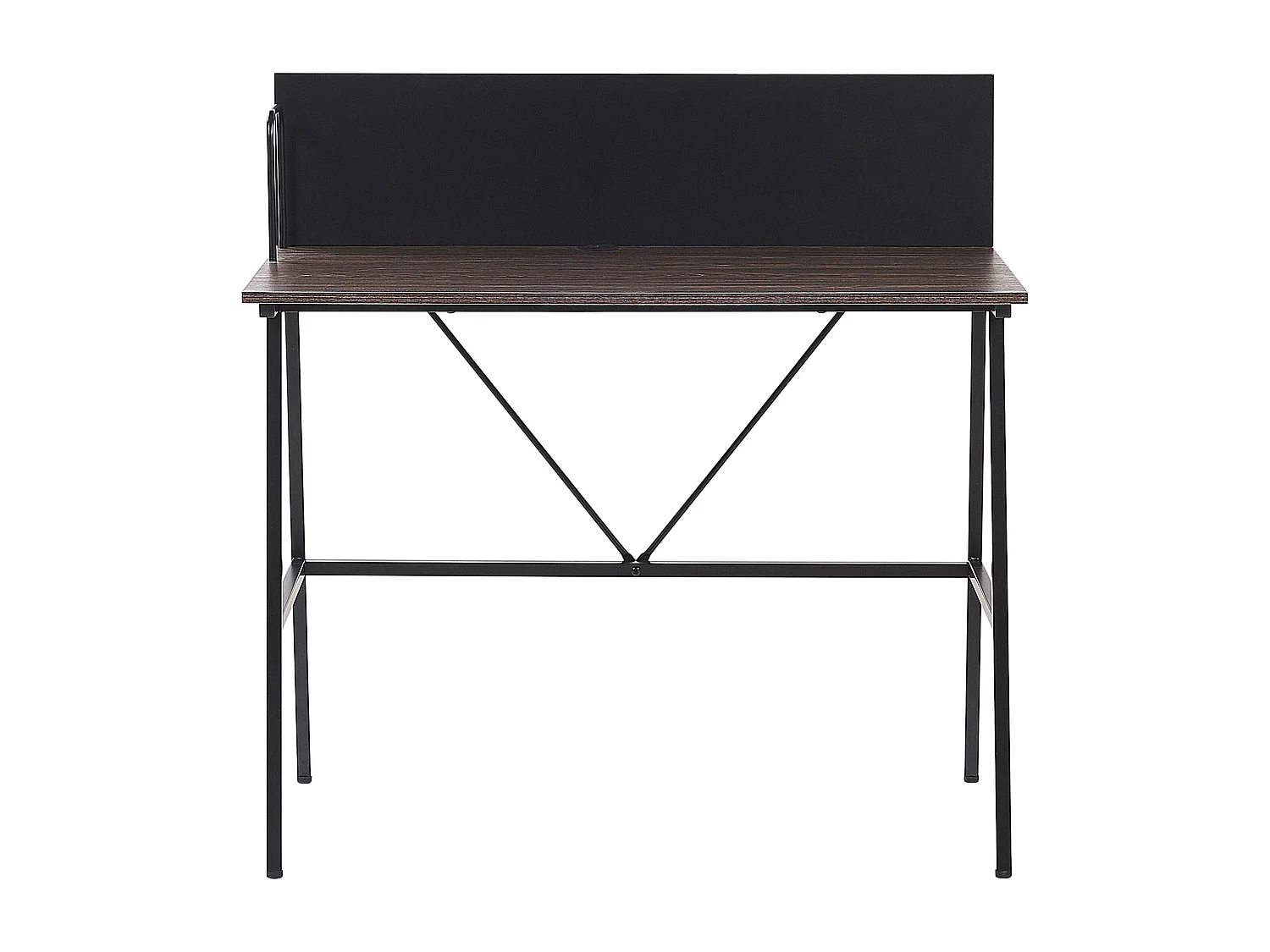 Schreibtisch HASTINGS Braun / Schwarz 100 cm 52 cm