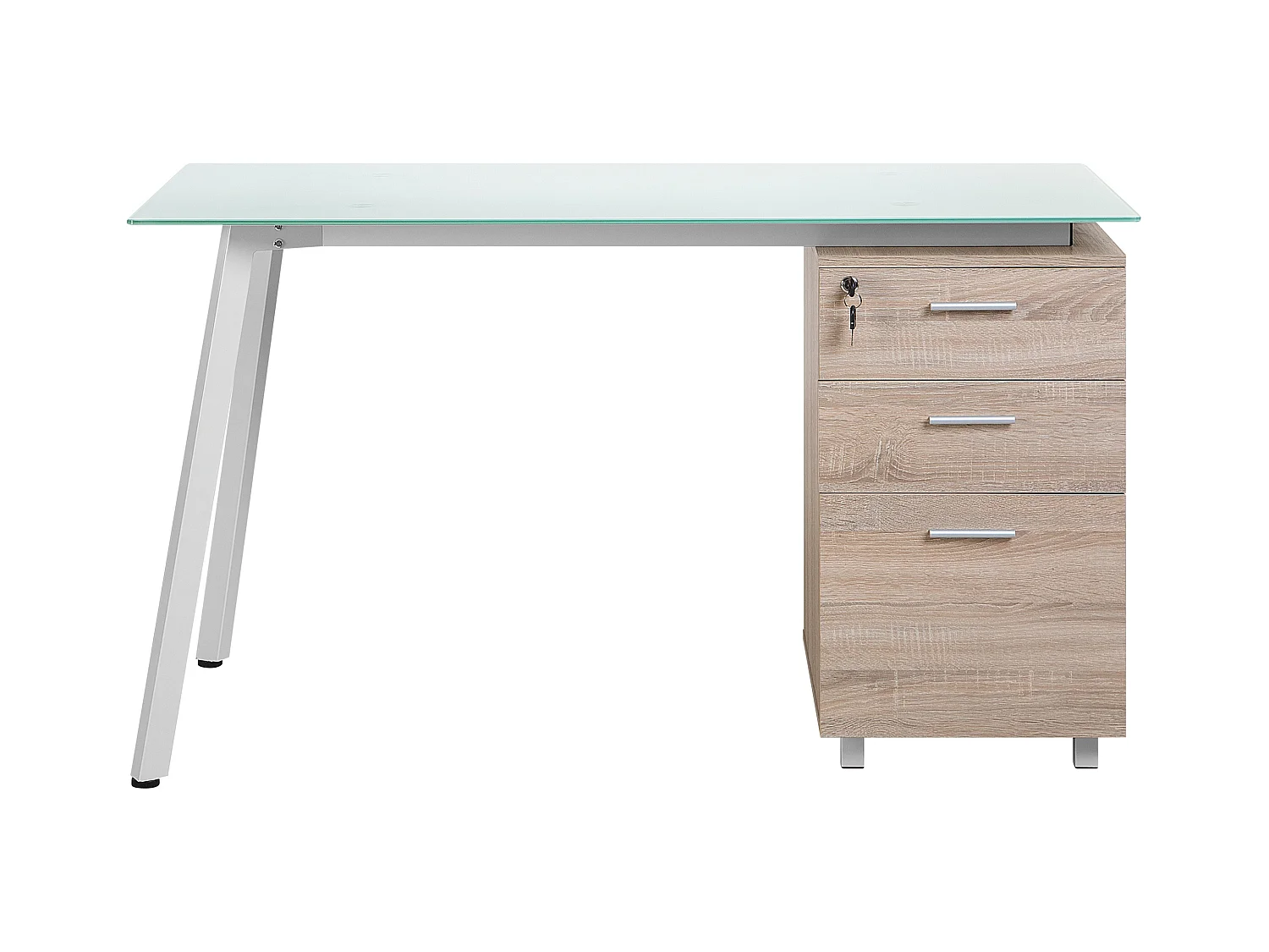 Escritorio MONTEVIDEO Blanco 130 cm 60 cm con almacenaje