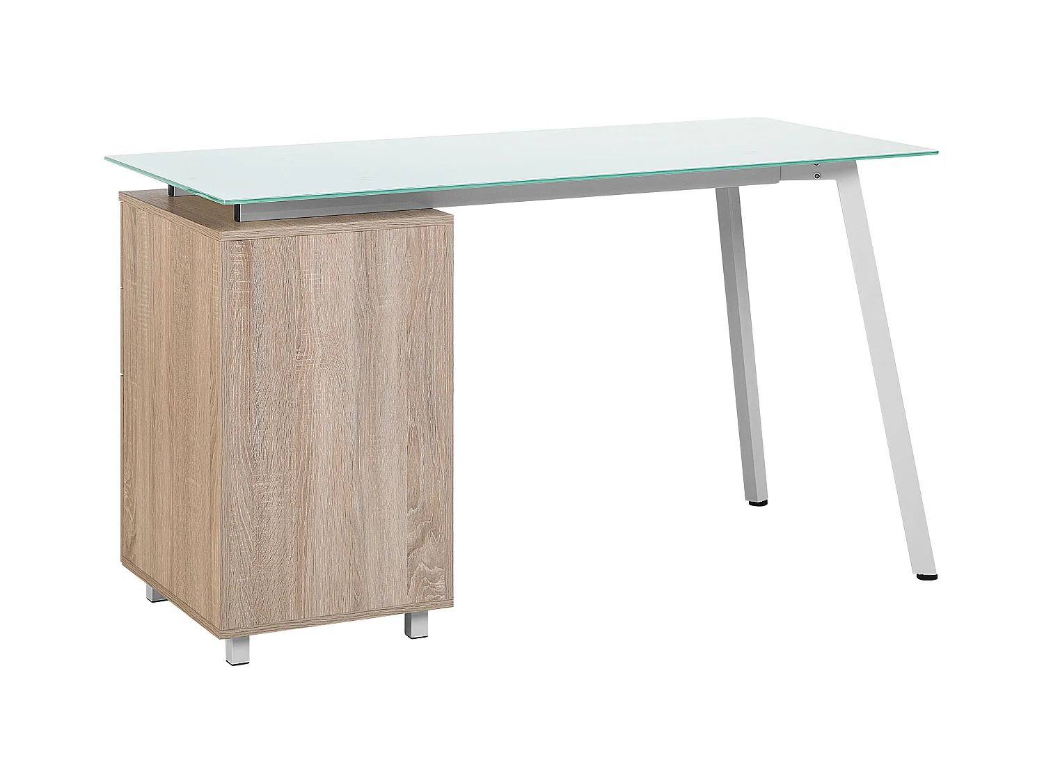 Escritorio MONTEVIDEO Blanco 130 cm 60 cm con almacenaje