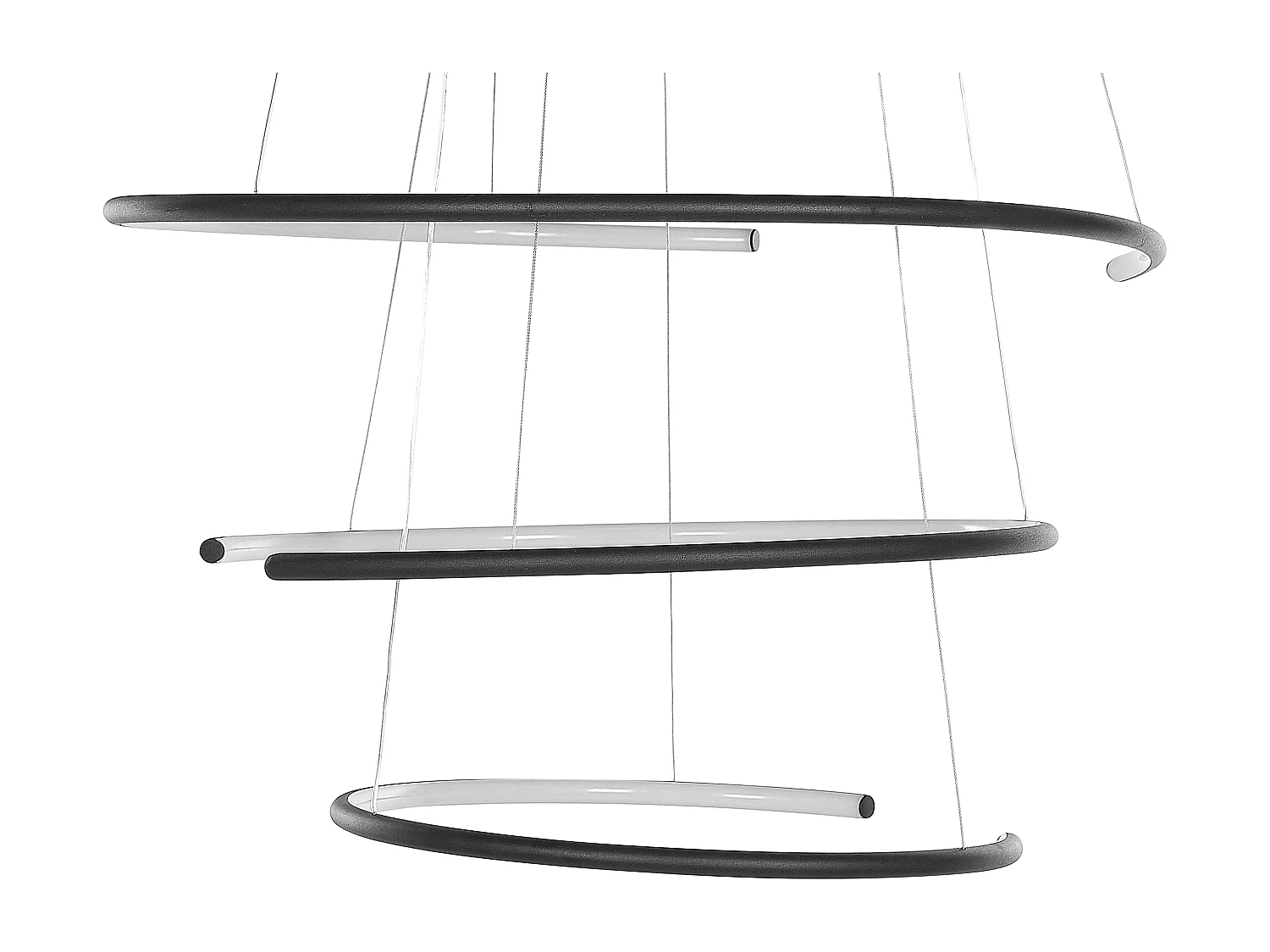 Lampe LED suspendue MAYU Métal Noir