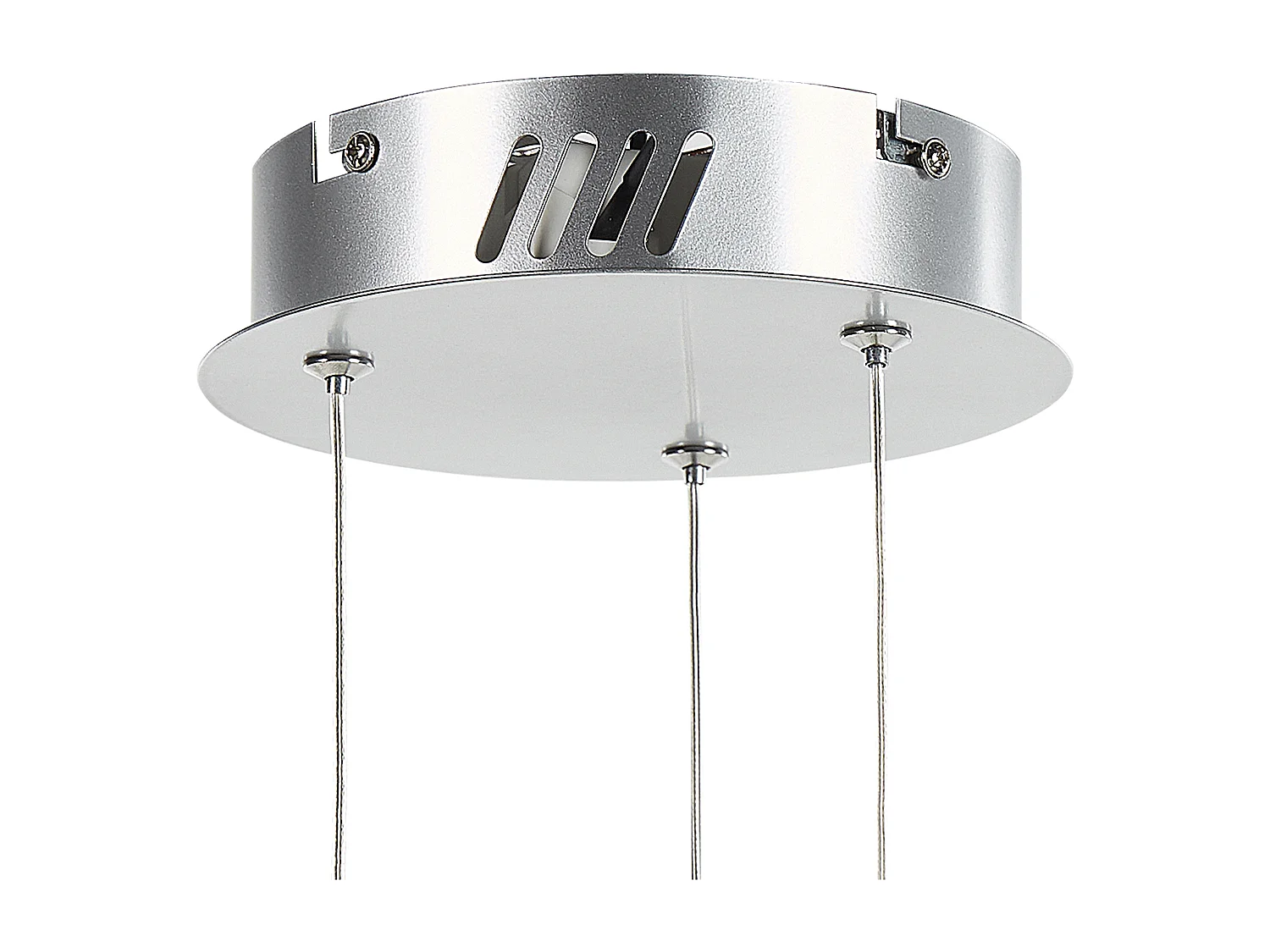 Hängelampe Kristallglas Metall silber Ringform rund ø 60 cm Modern Glamour Magat